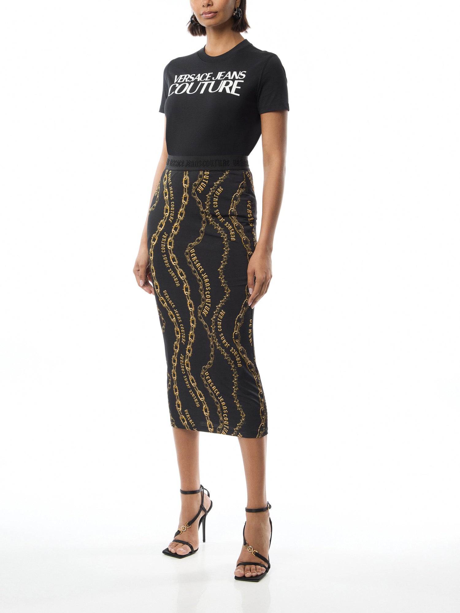 Black Chain Skirt