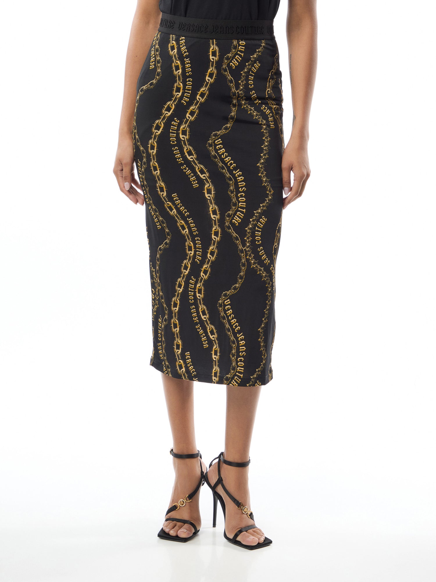 Black Chain Skirt