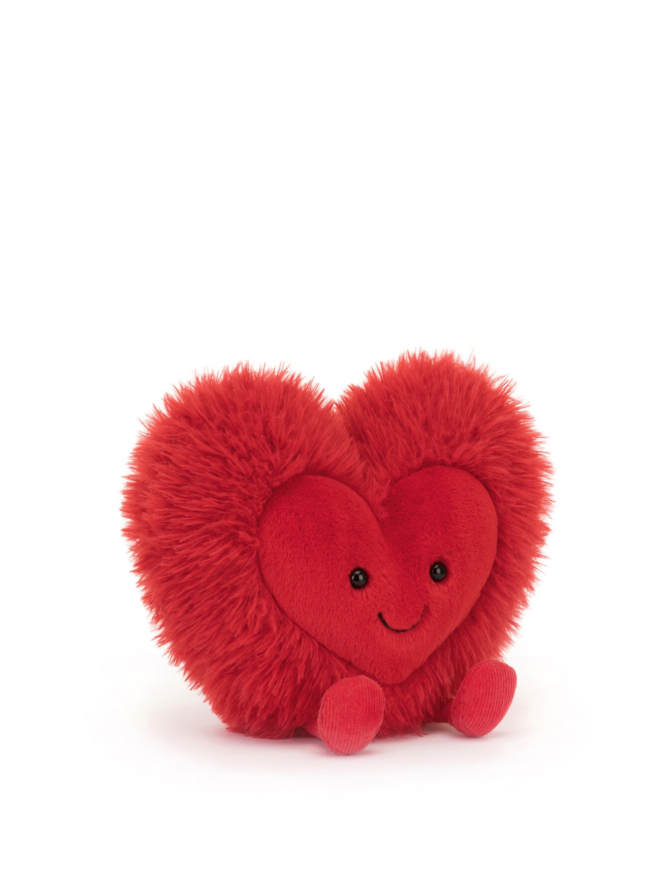 Amuseables Red Fluffy Heart Large