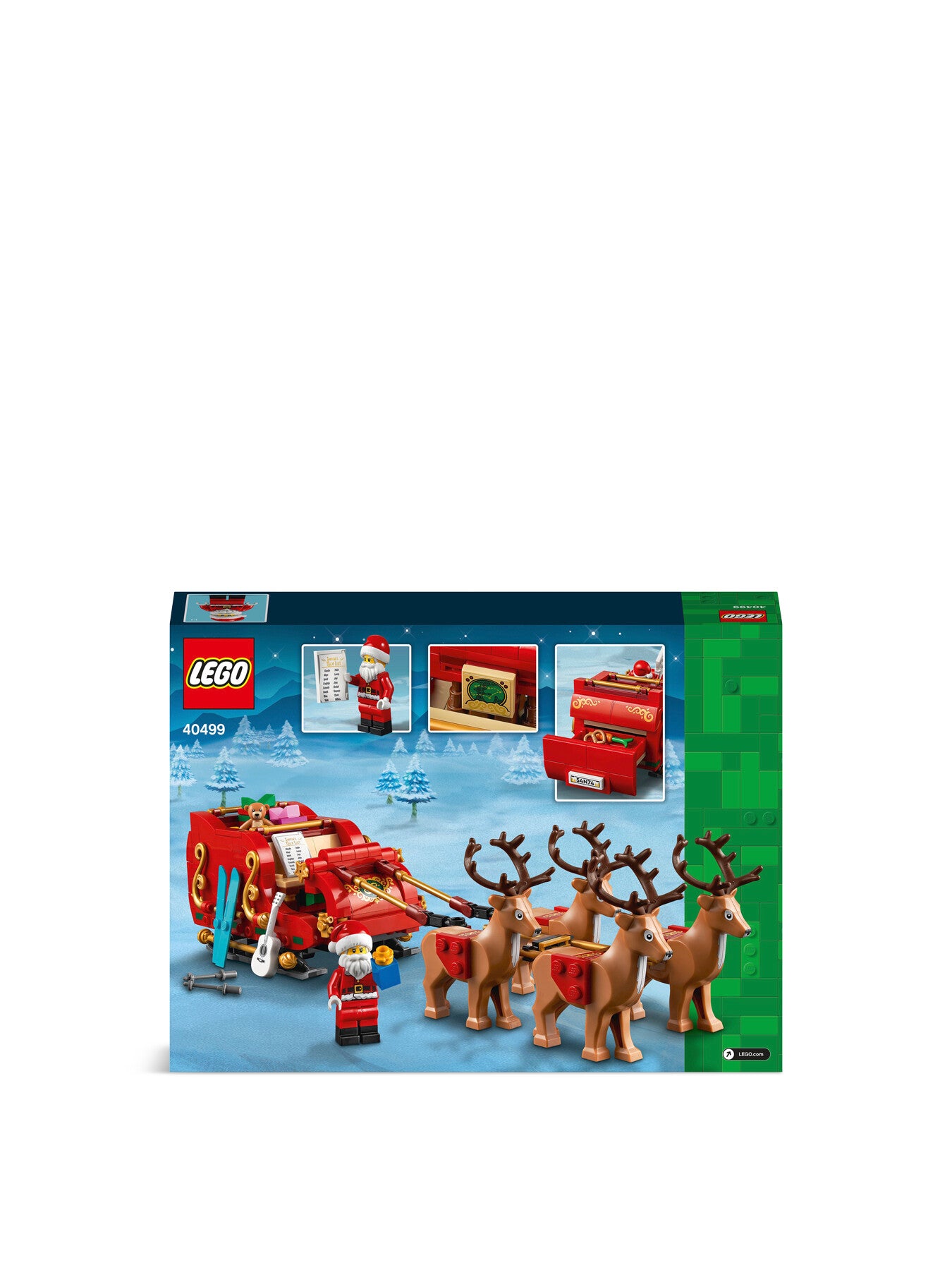 LEGO Iconic Santa’s Sleigh Christmas Building Toy 40499