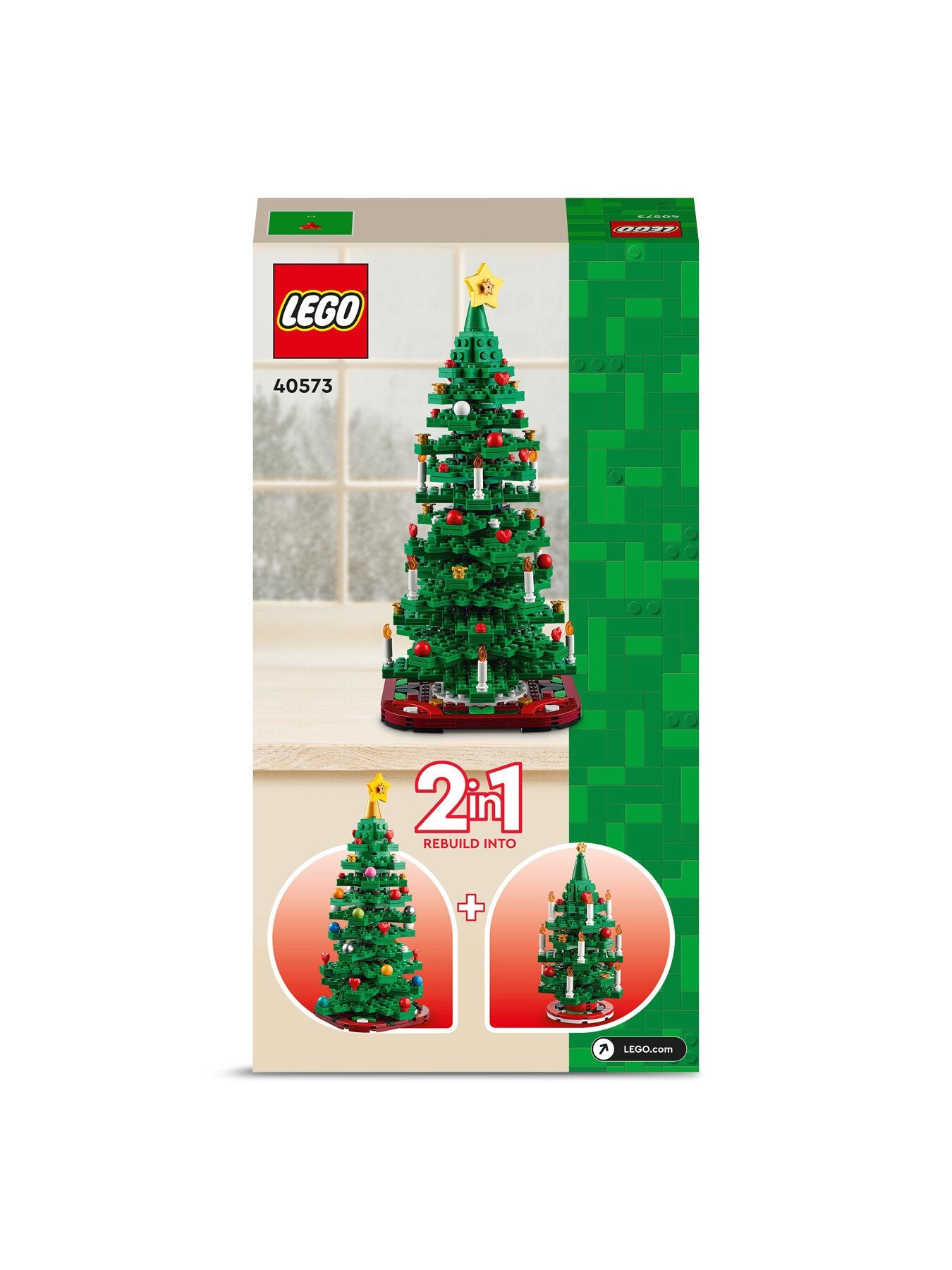 LEGO Christmas Tree Toy Festive Decor Set for Kids 40573