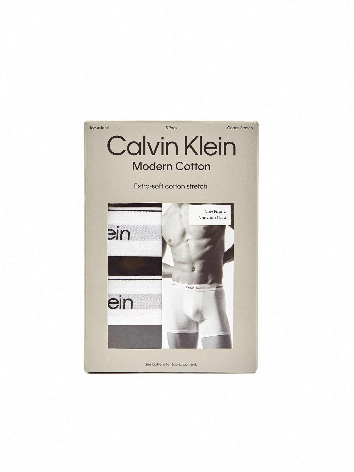 Three Pack Modern Cotton Stretch Boxer Briefs