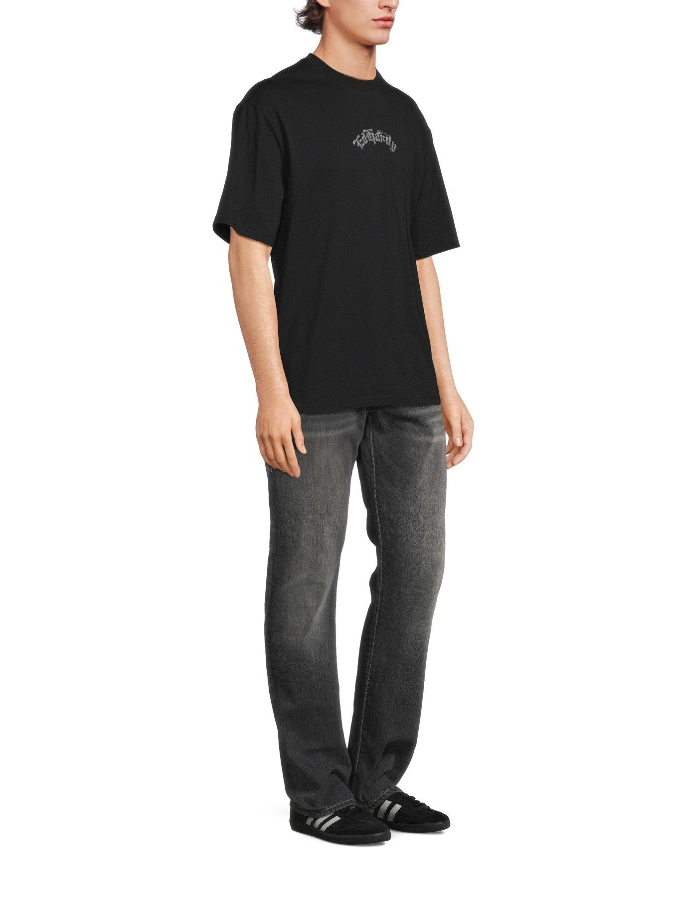 Panther And Drag Diamante Relaxed T-Shirt