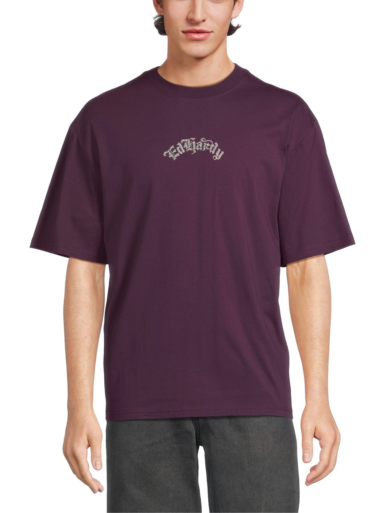 Panther And Drag Diamante Relaxed T-Shirt