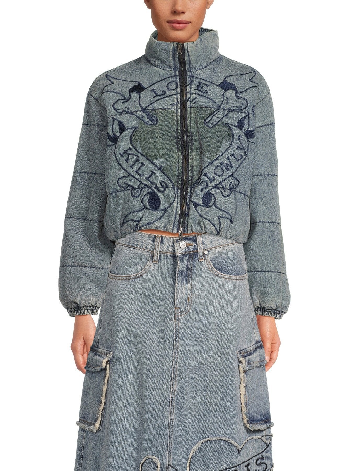 Love Kills Quilted Puffer Jacket