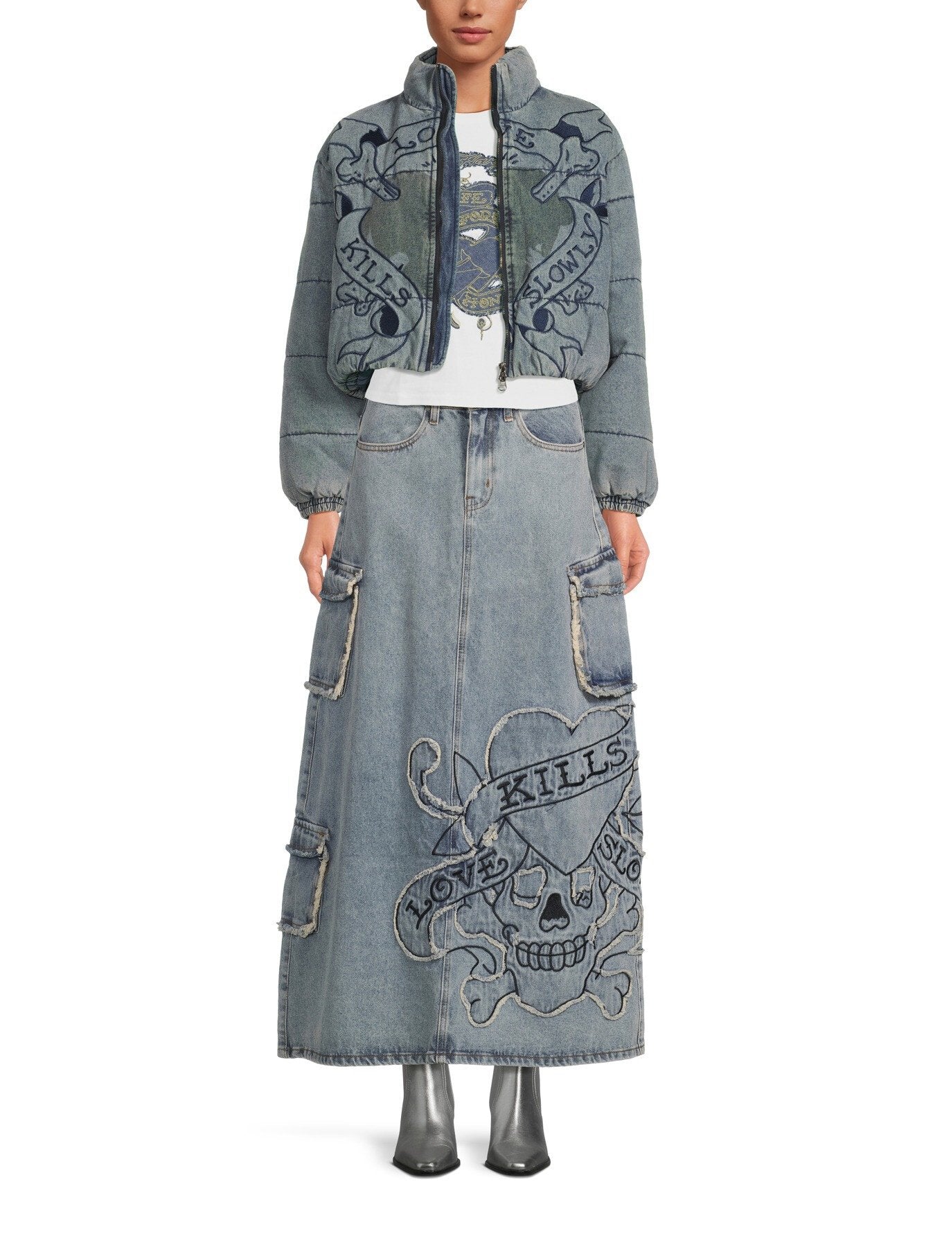 Love Kills Quilted Puffer Jacket
