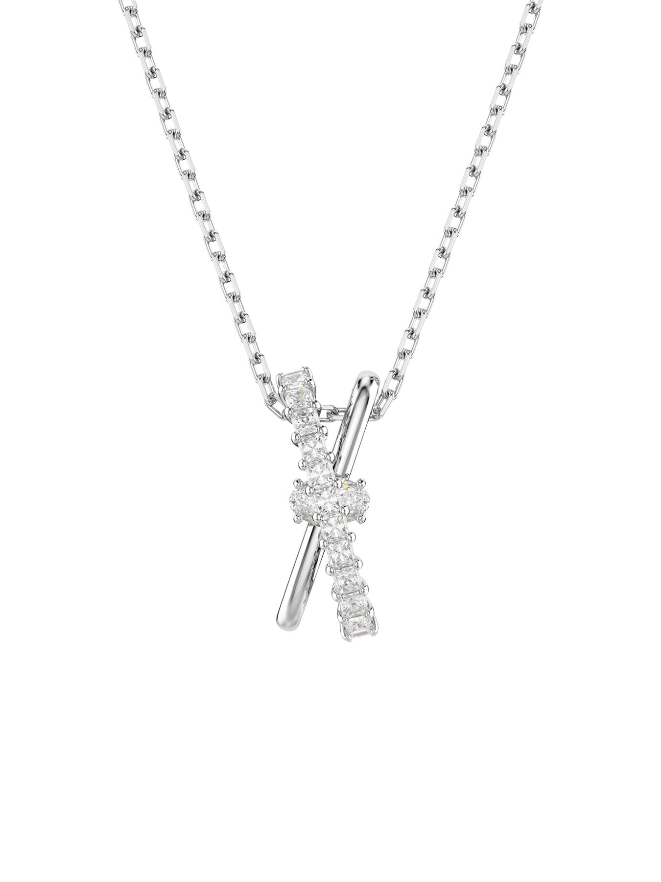 Hyperbola Mixed Twist Pendant Necklace