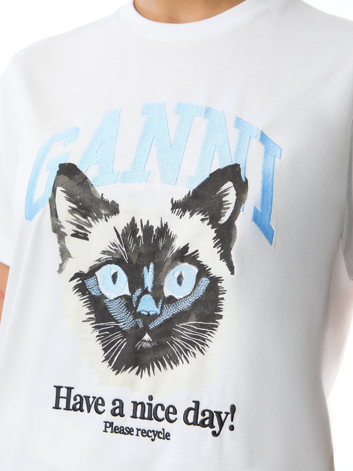 Basic Jersey Cat Relaxed T-shirt