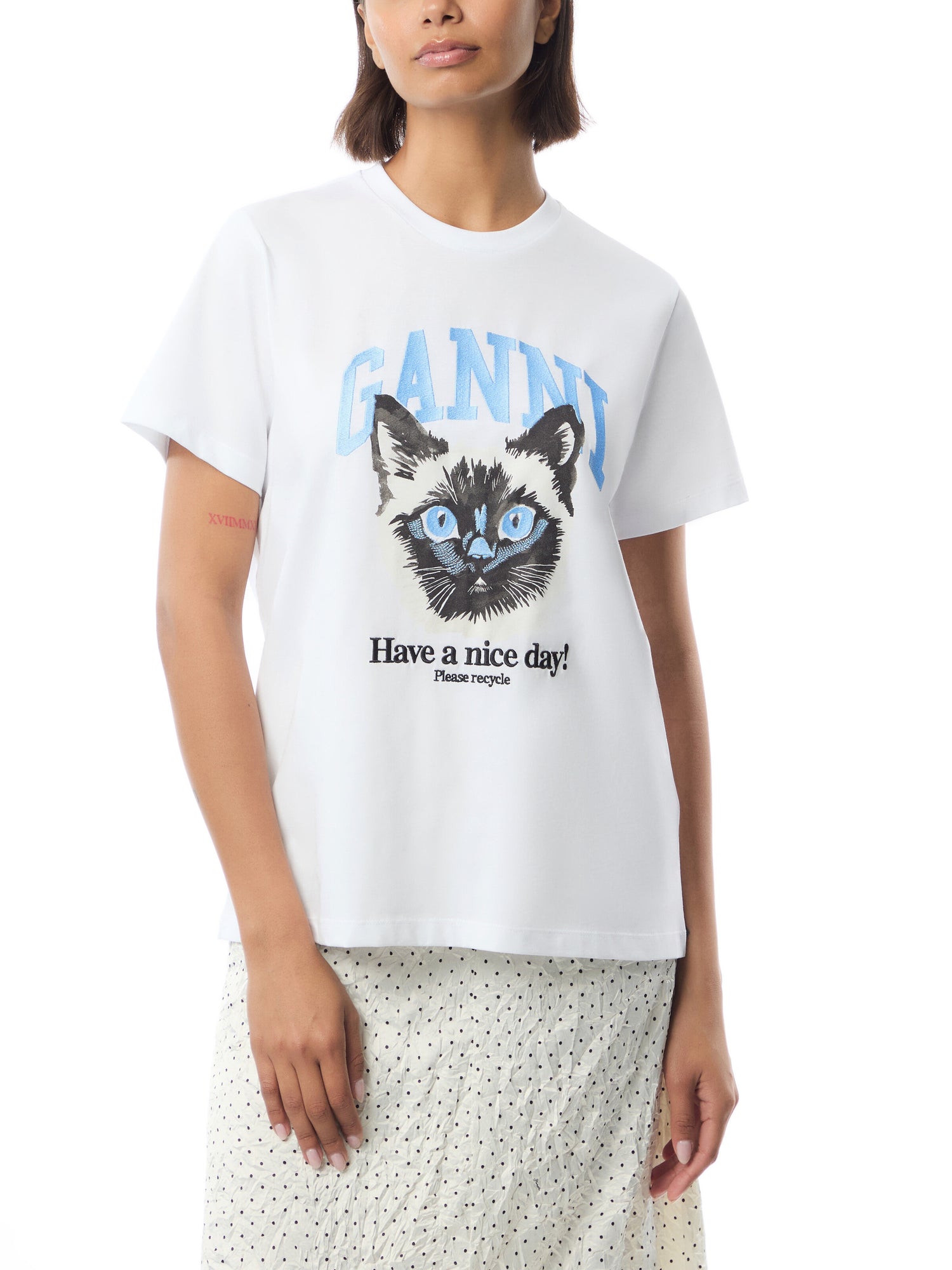Basic Jersey Cat Relaxed T-shirt