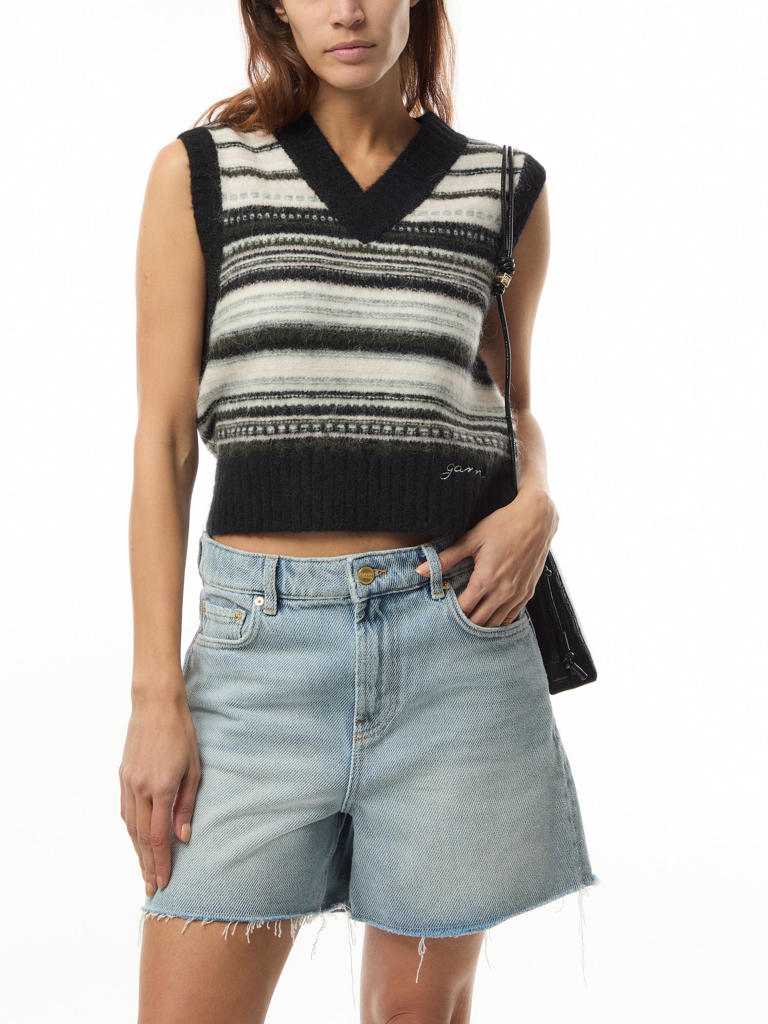 Soft Wool Stripe Vest