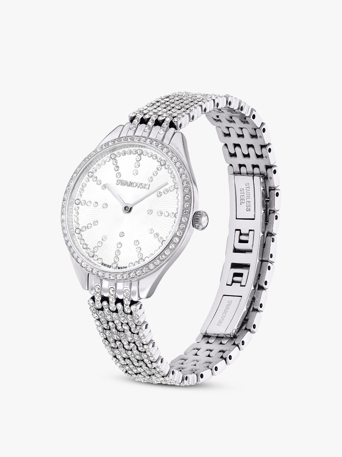 Attract Pave Crystal Bracelet Watch