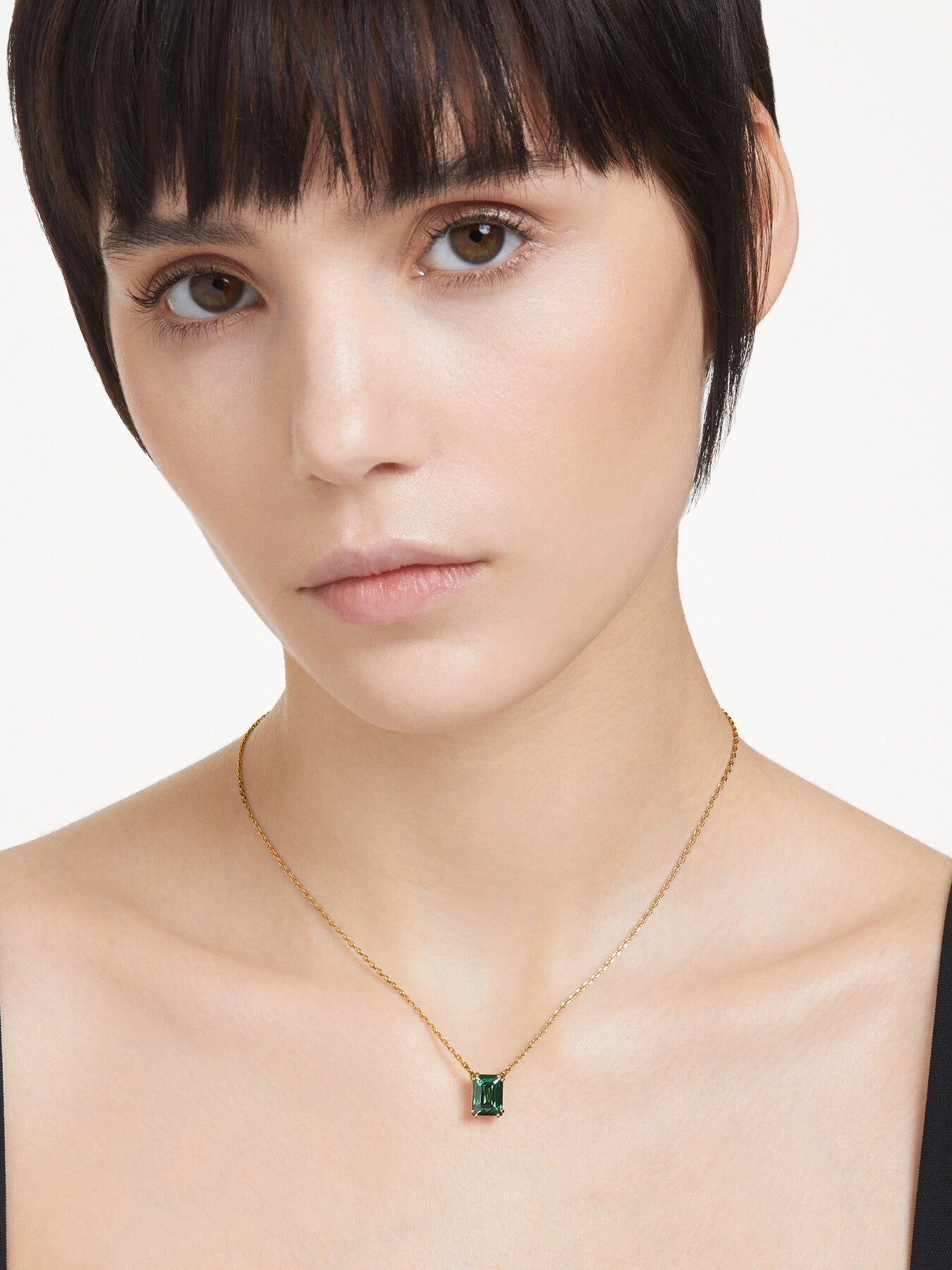 Matrix Rectangular Cut Pendant Necklace