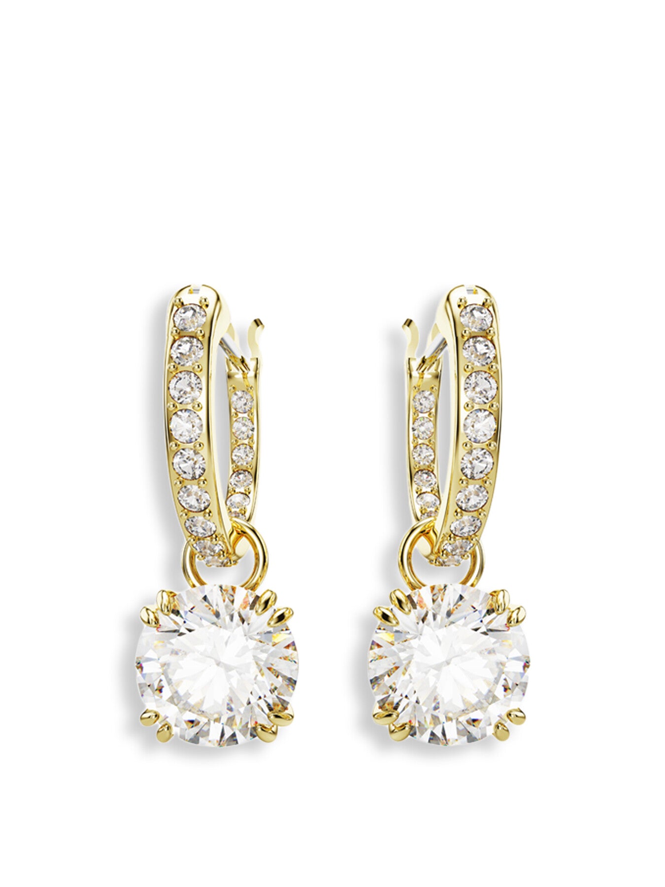Constella Round Cut Drop Earrings