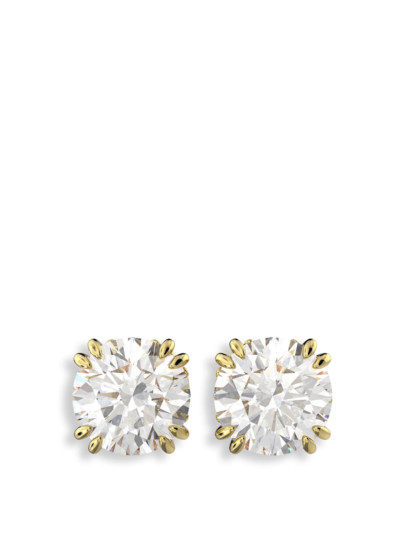Constella Round Cut Stud Earrings