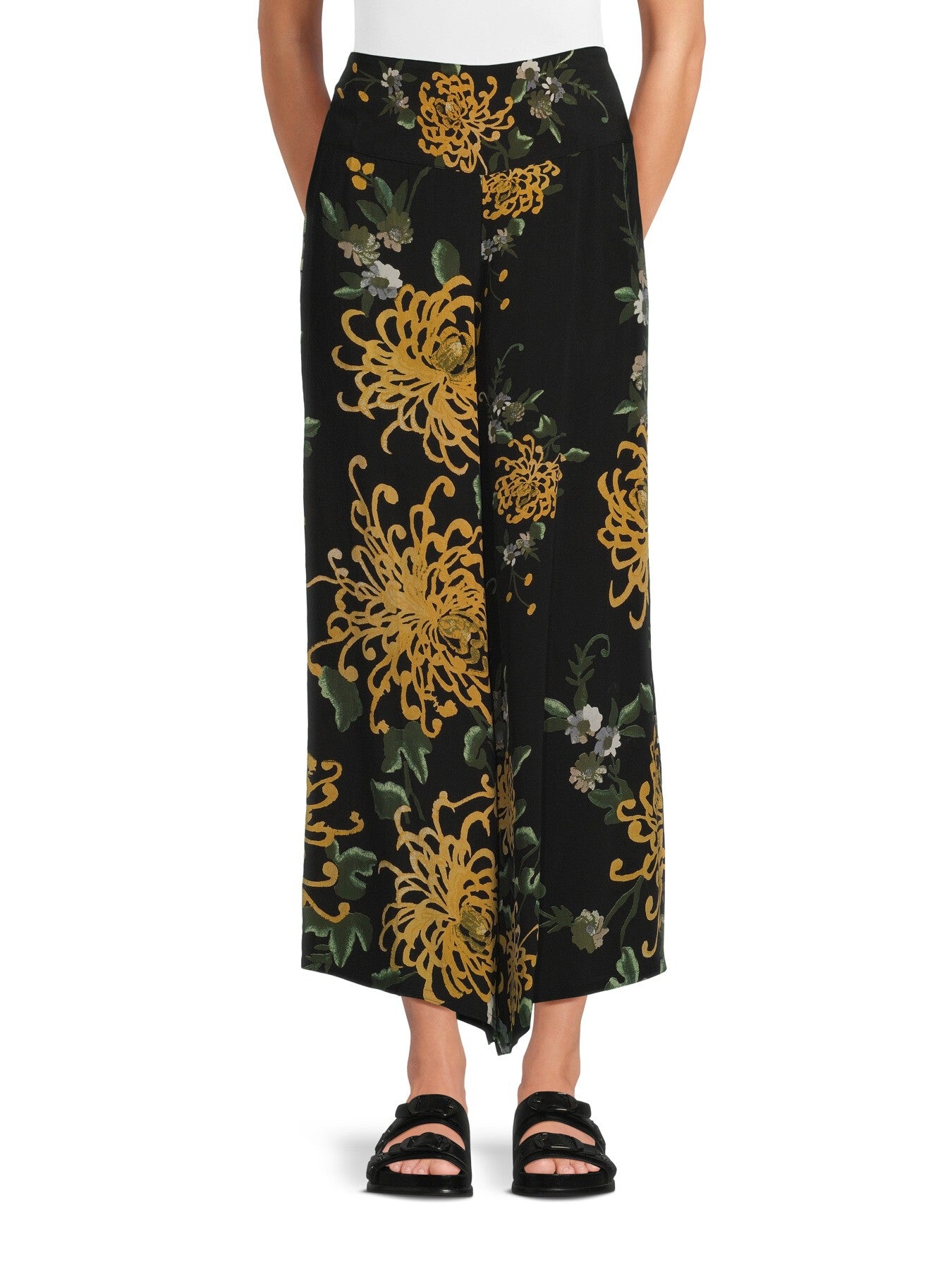 Crepe Palazzo Pants