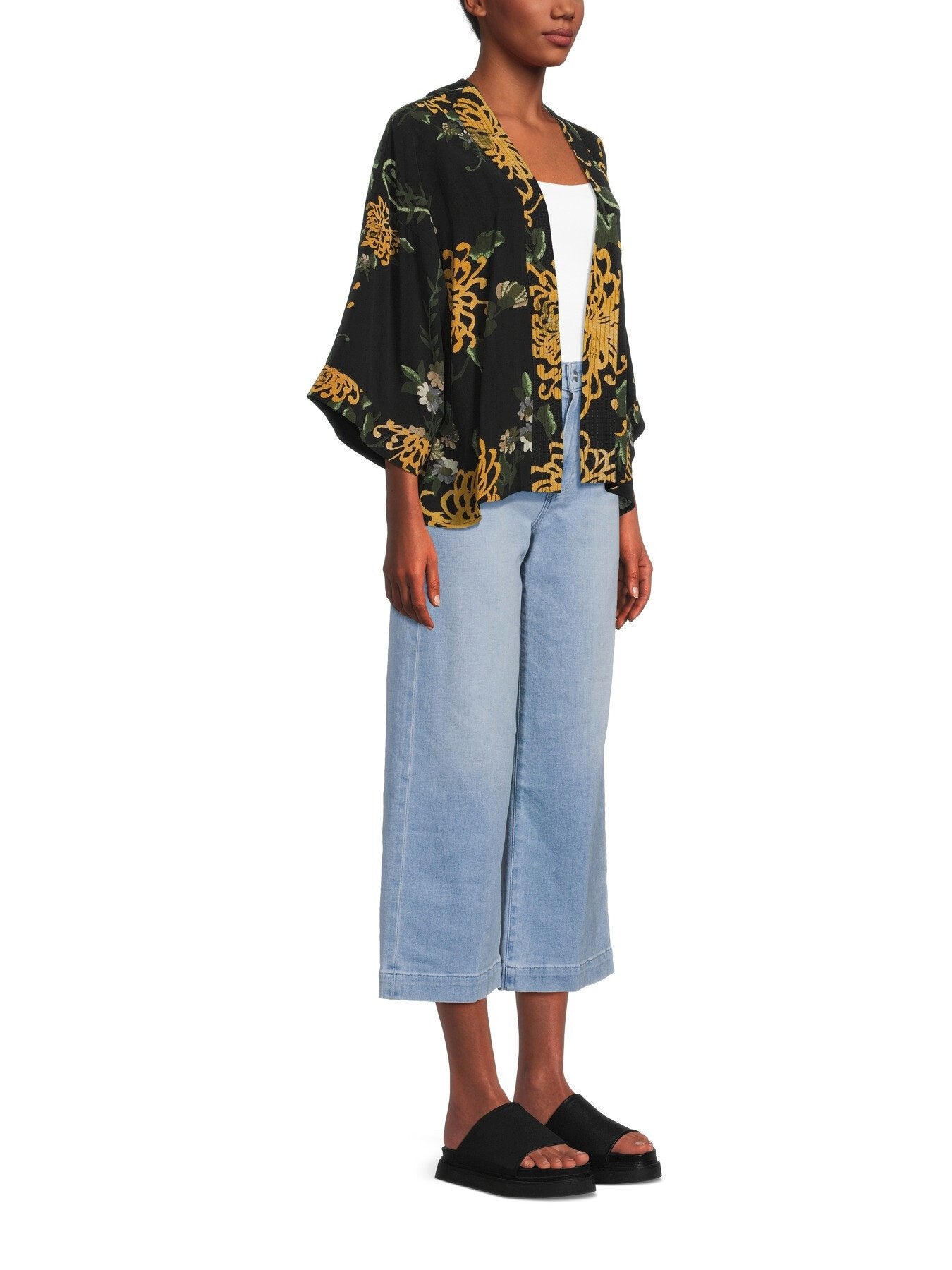 Crepe Kimono Jacket