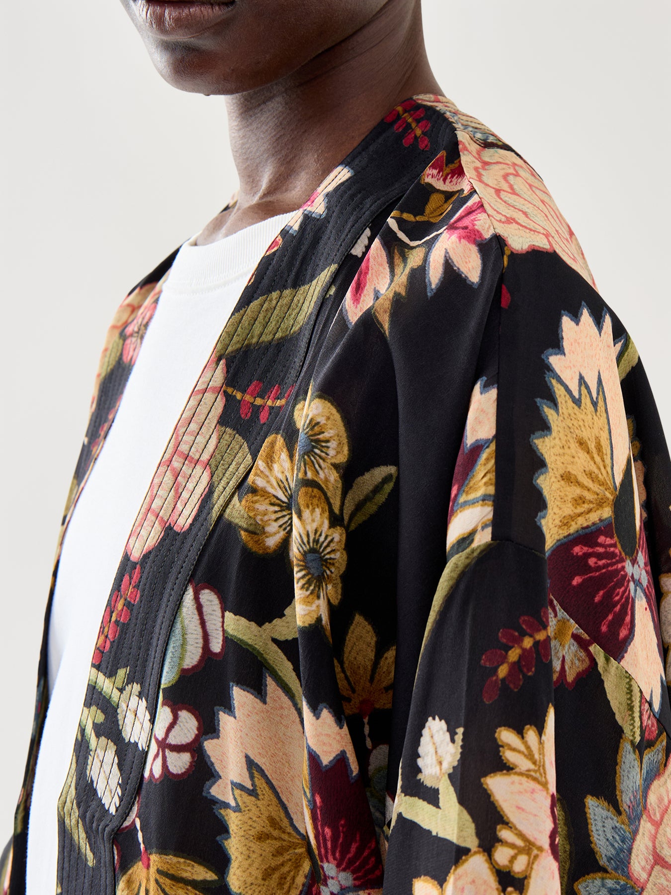 Crepe Kimono Jacket