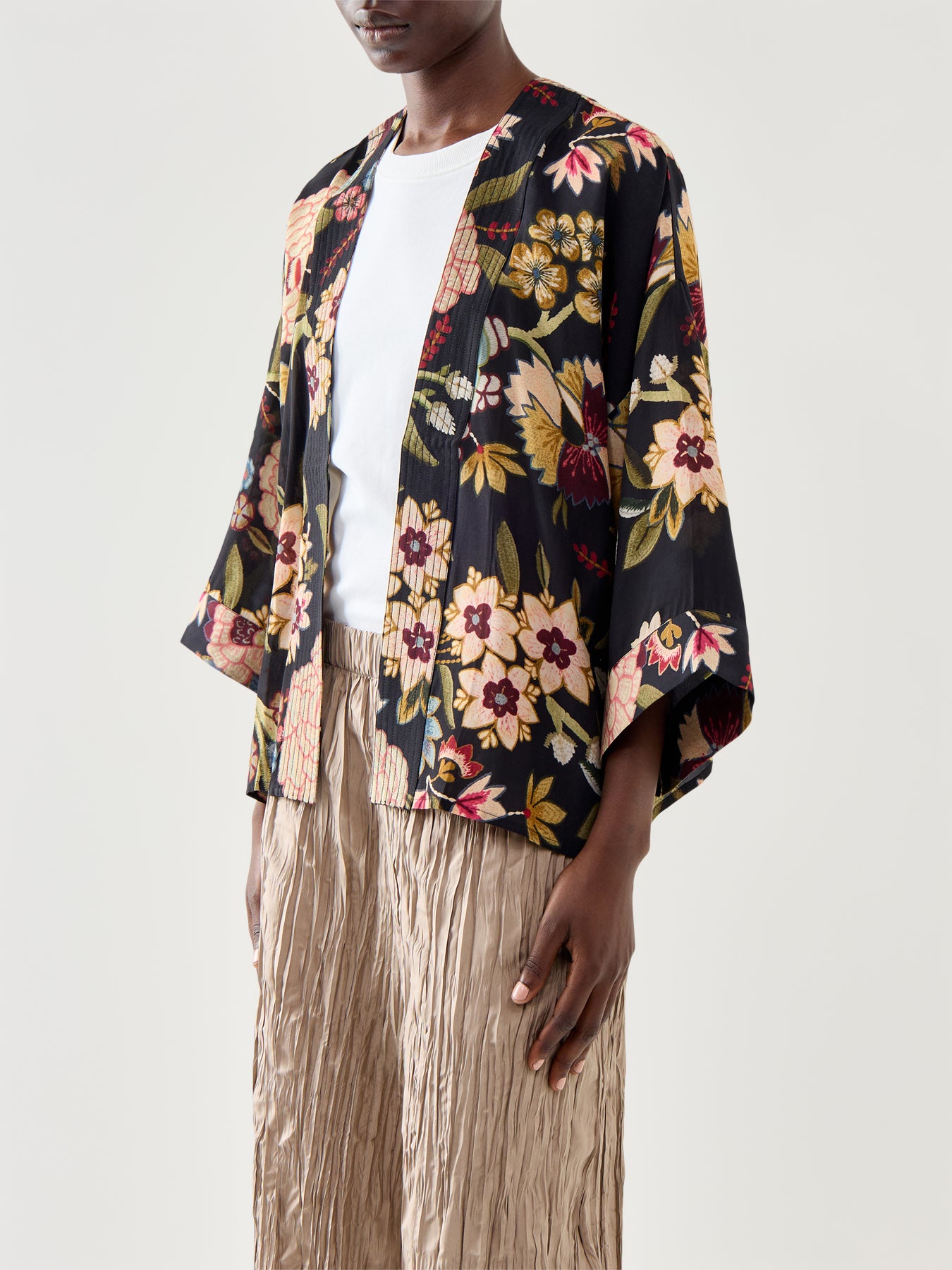 Crepe Kimono Jacket