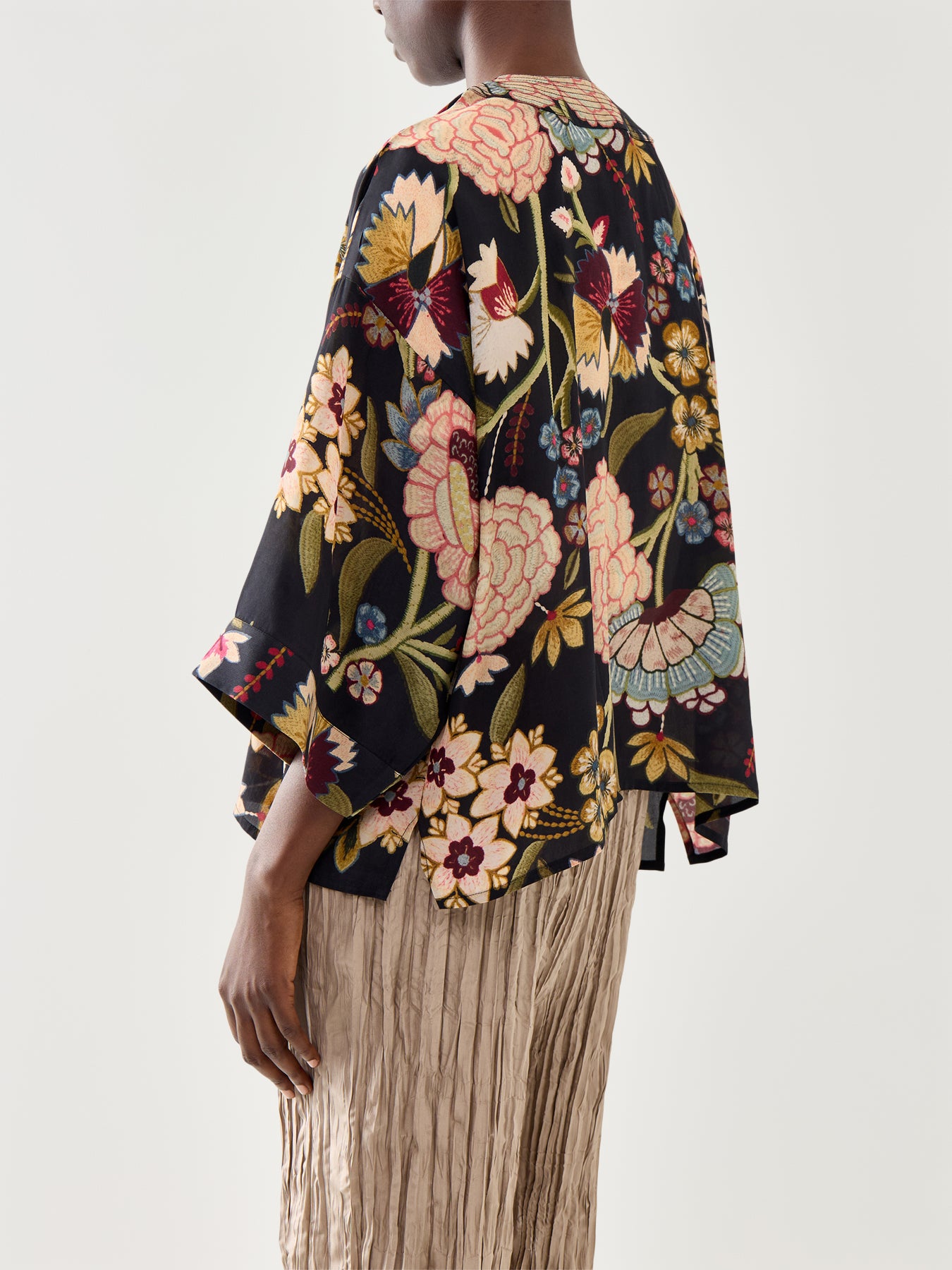 Crepe Kimono Jacket