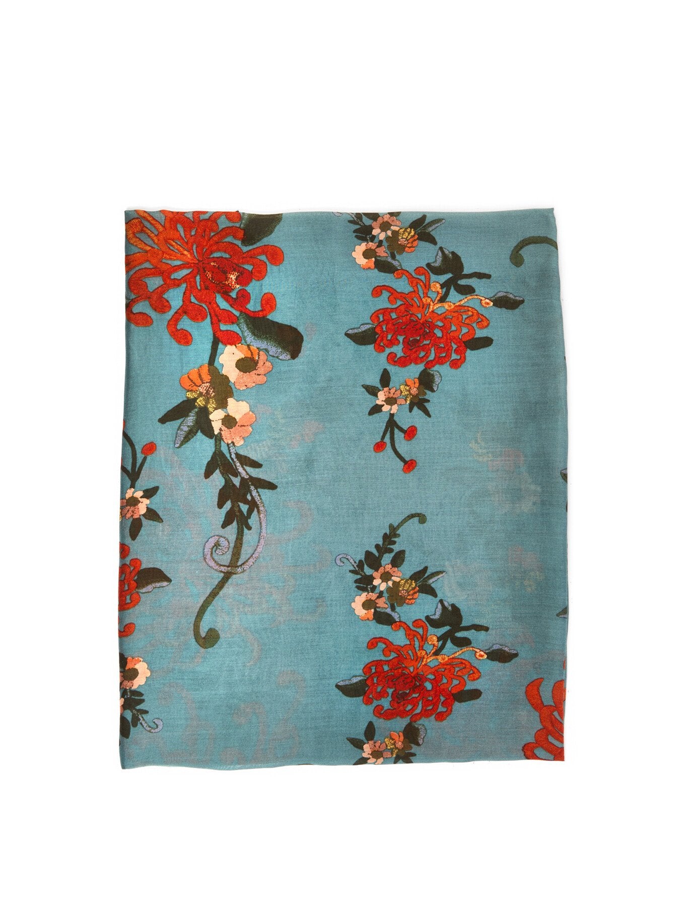 Chrysanthemum Grey Scarf