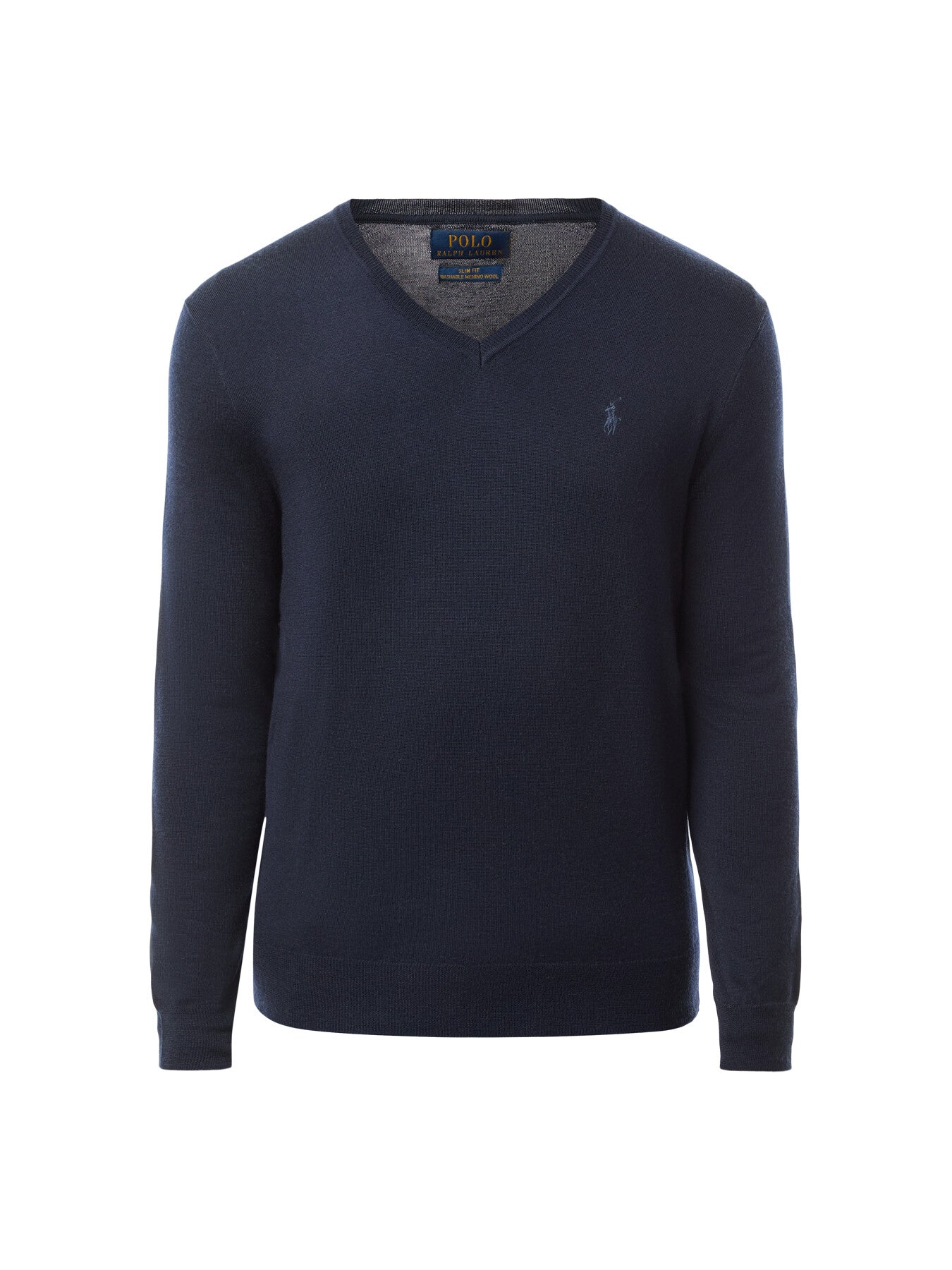 Slim Fit Washable Wool V Neck Sweater