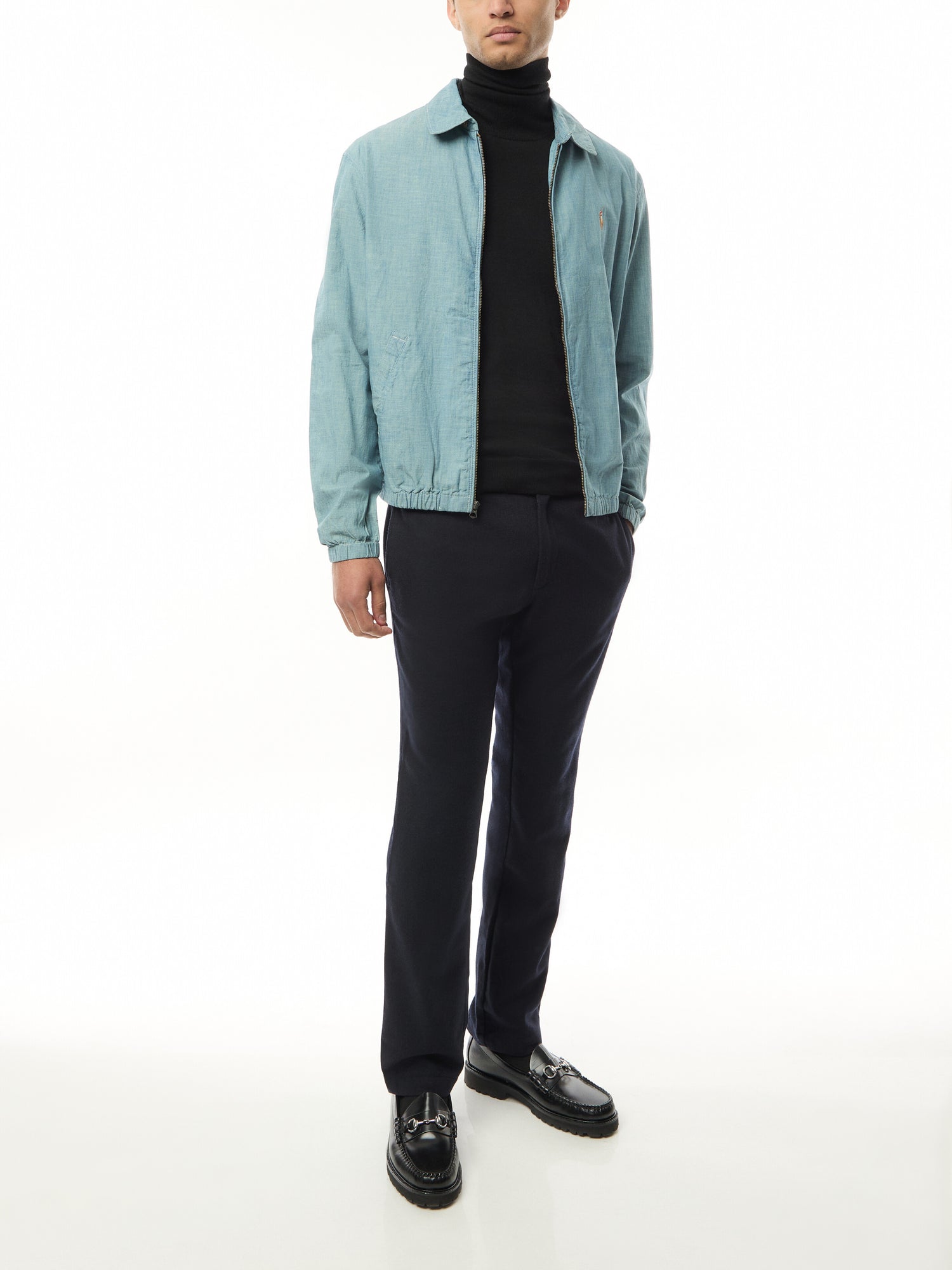 Washable Wool Turtleneck Sweater