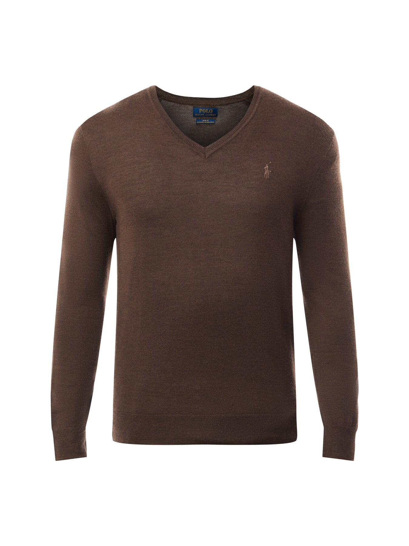 Slim Fit Washable Wool V Neck Sweater