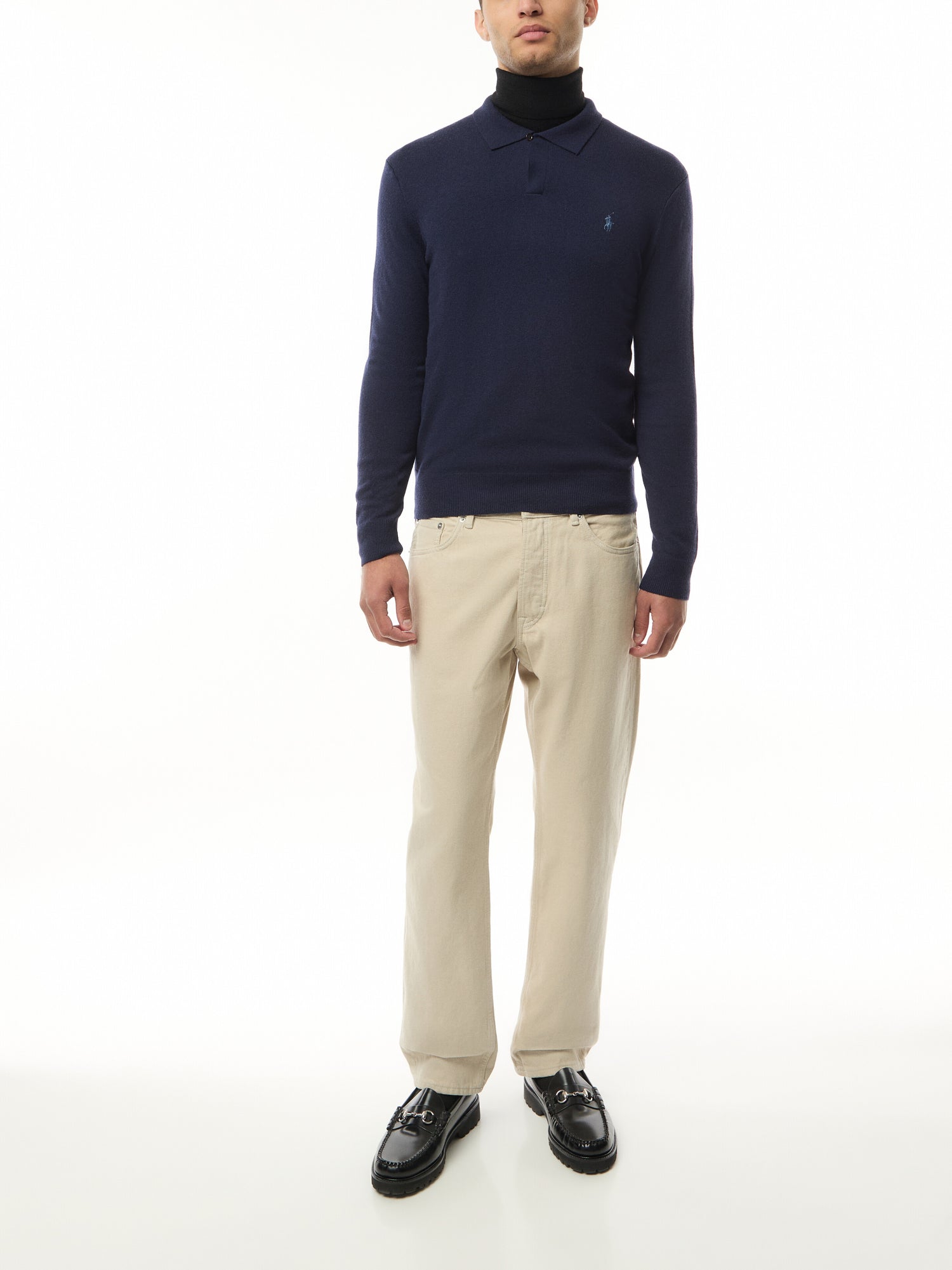 Johnny Merino Wool Collar Sweater