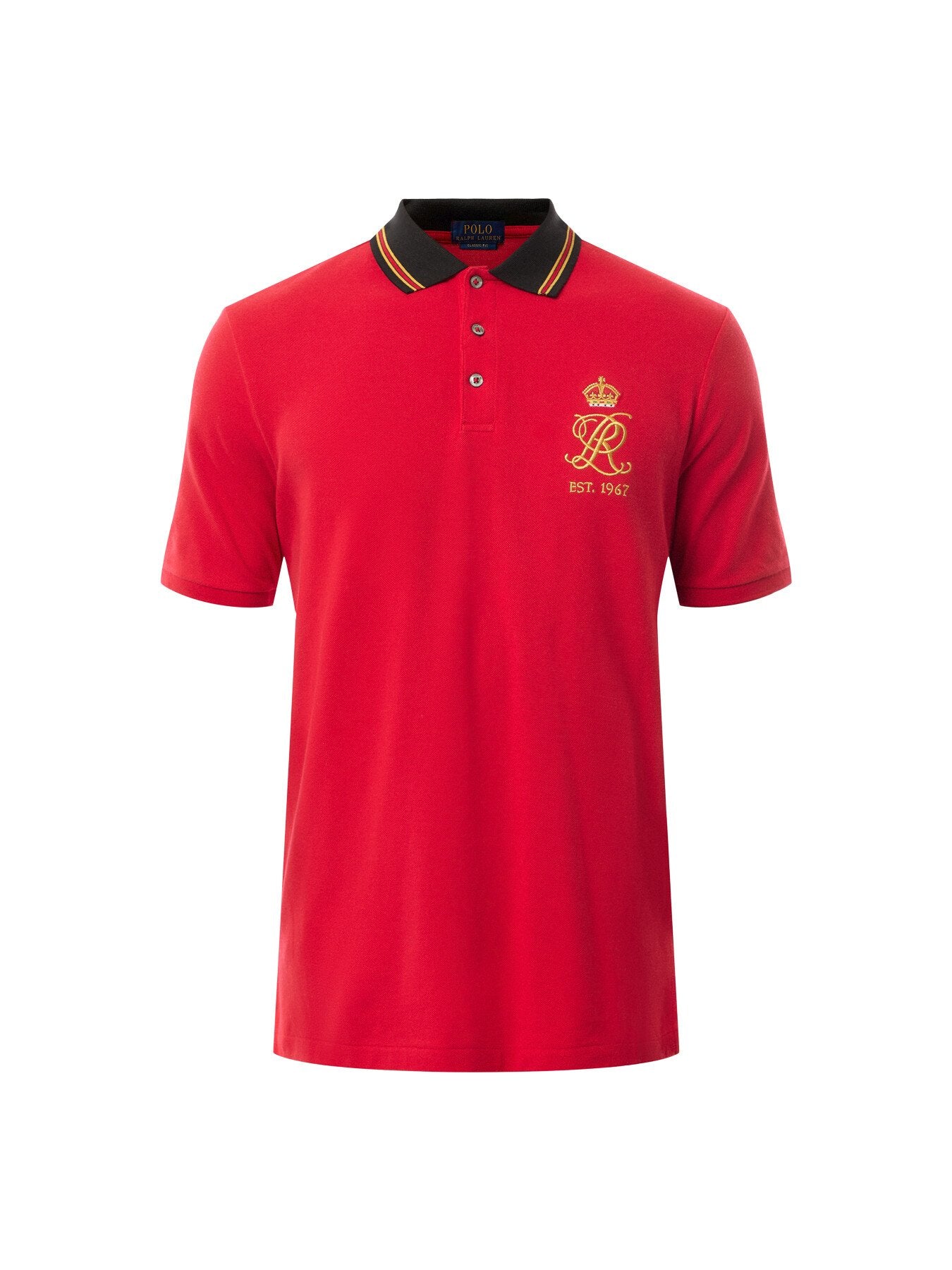 Classic Fit Crest Mesh Polo Shirt
