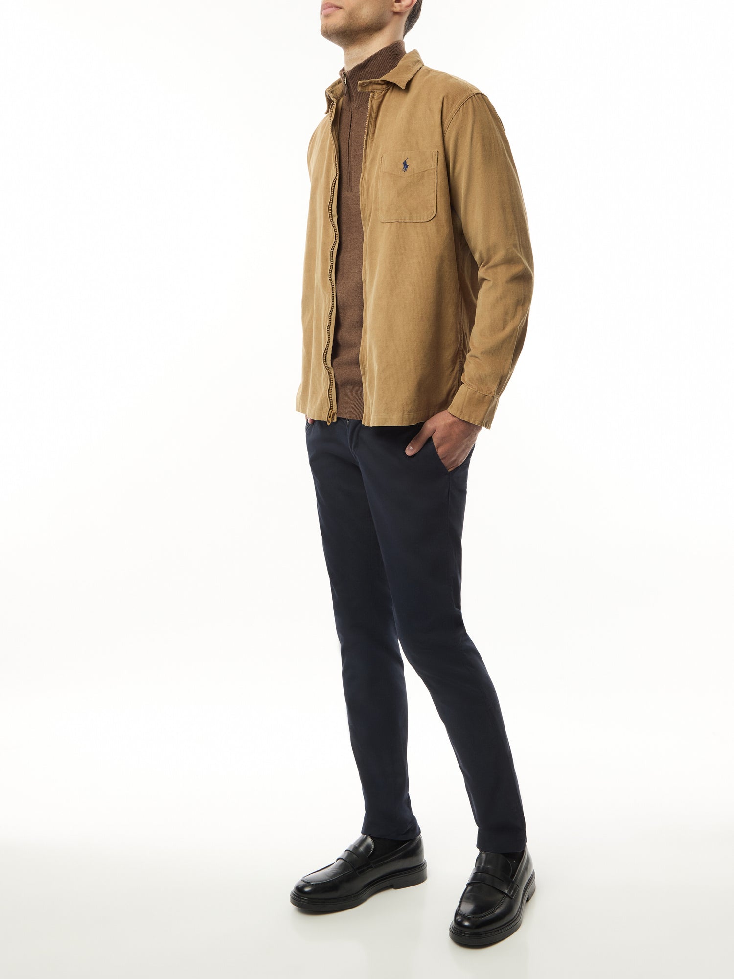 Corduroy Zip Through Overshirt