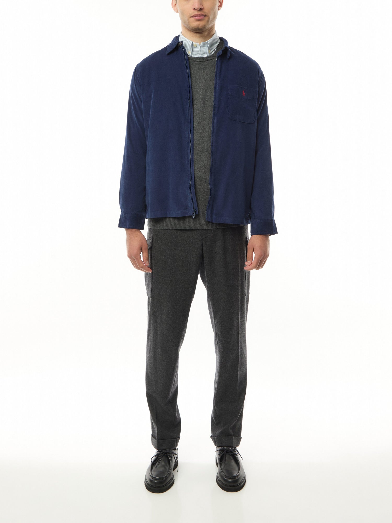 Corduroy Zip Through Overshirt