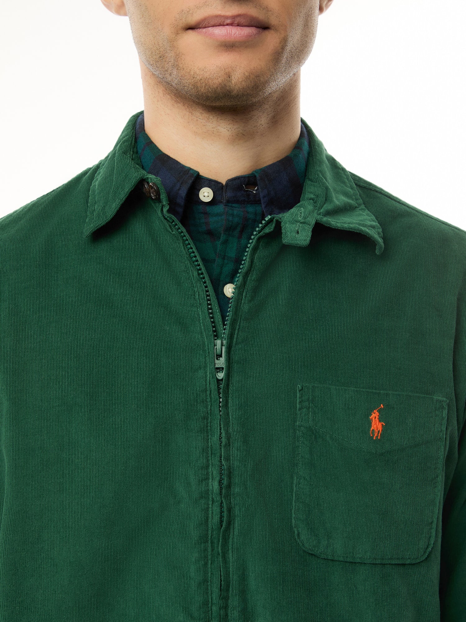 Corduroy Zip Through Overshirt