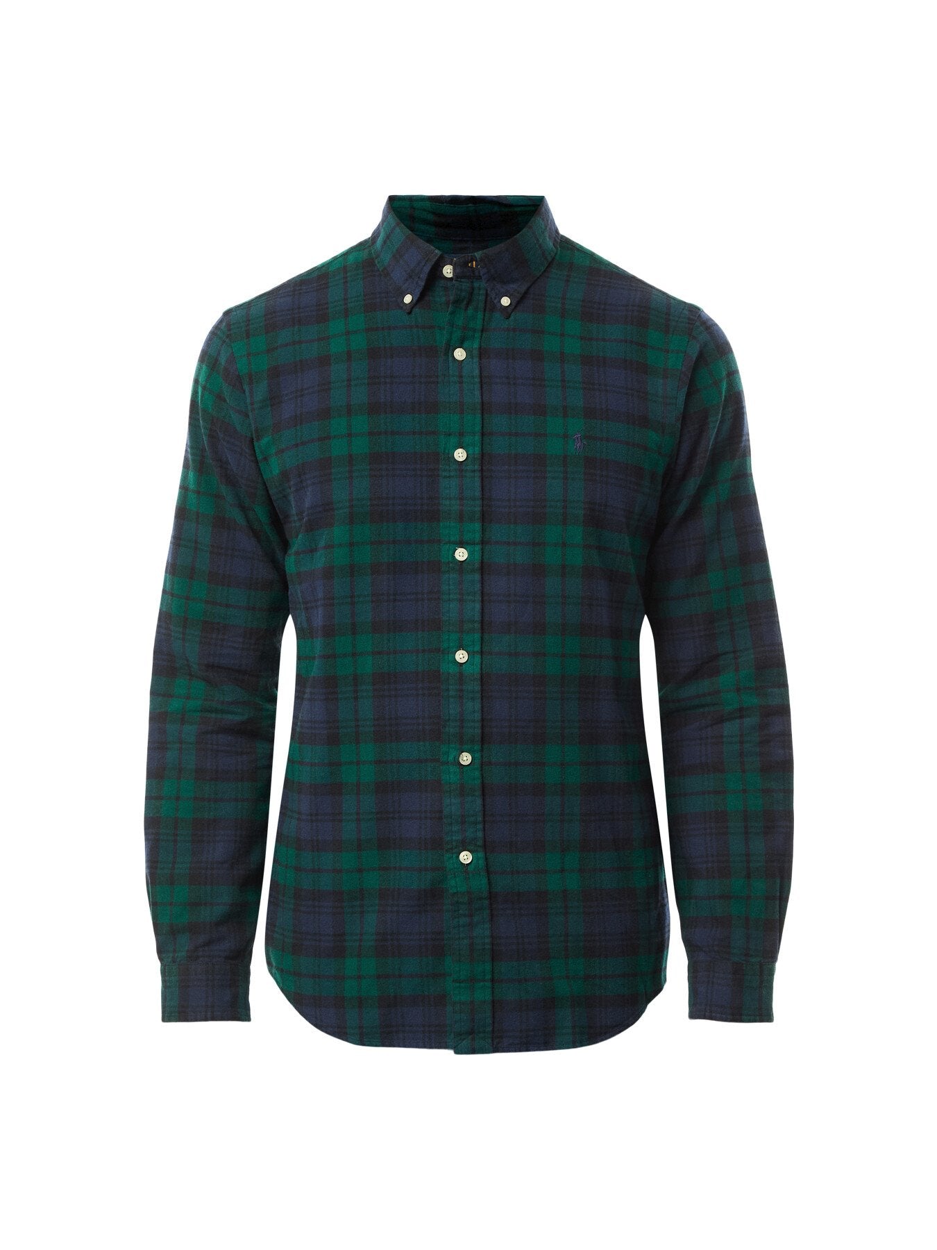Custom Fit Plaid Brushed Oxford Shirt