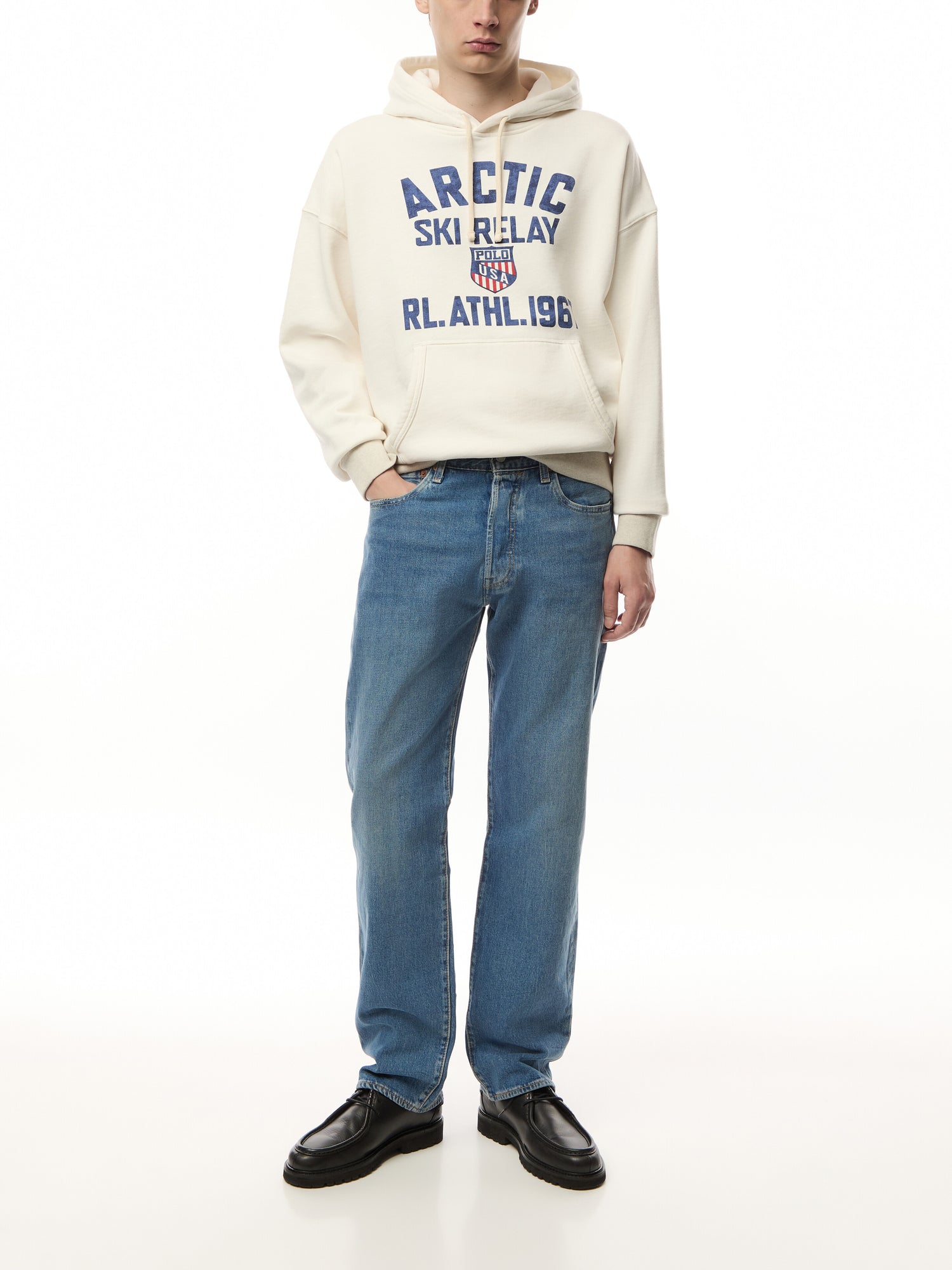Arctic Ski Relay Relaxed Fit Fleece Graphic Hoodie