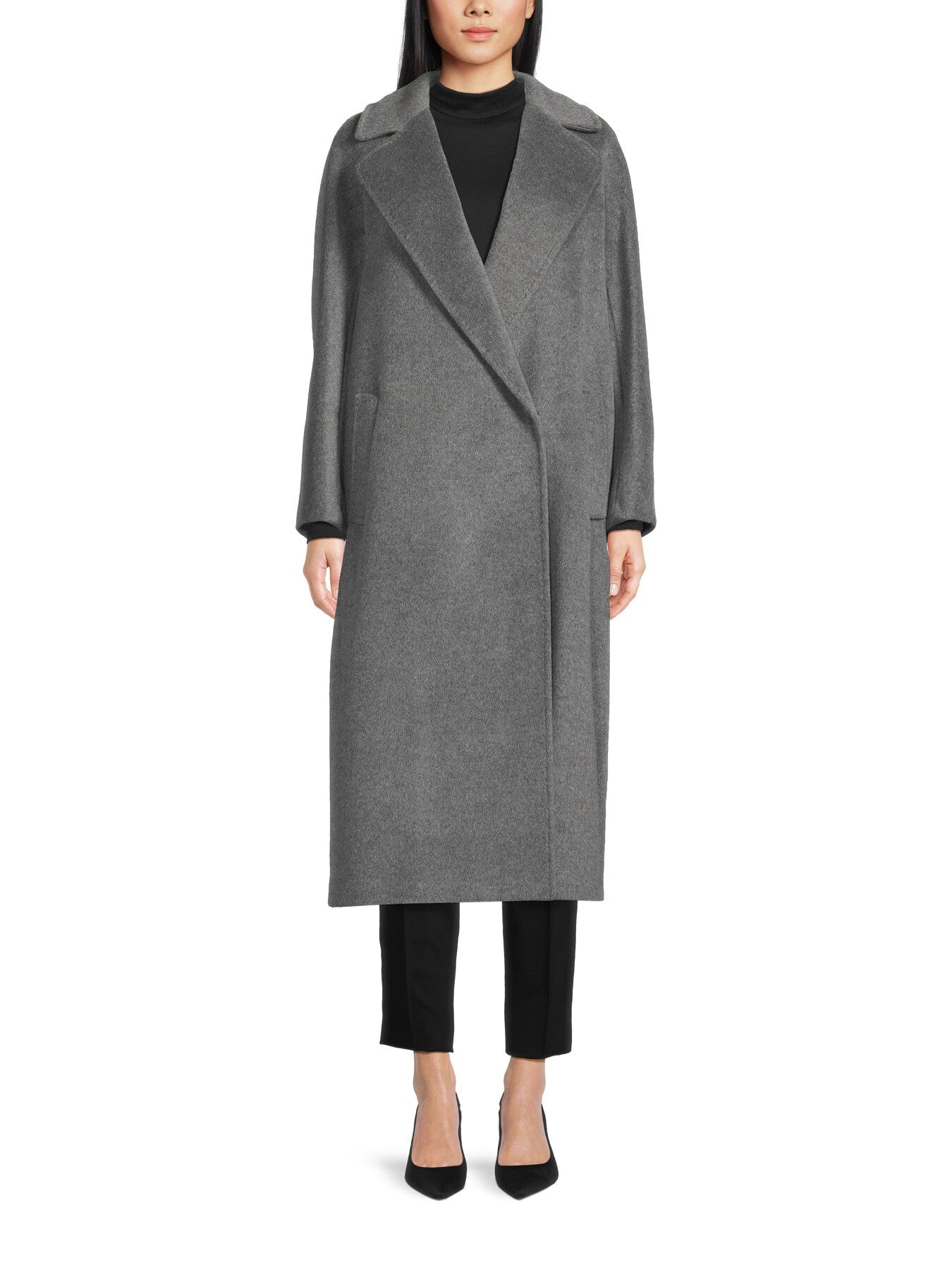 Tempera Wool and Alpaca Wrap Coat