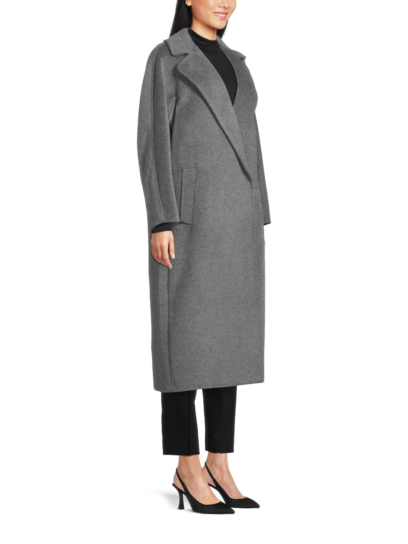 Tempera Wool and Alpaca Wrap Coat