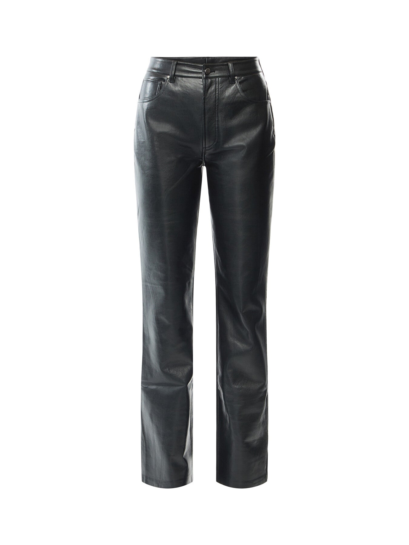 Roy Black Leather Trousers
