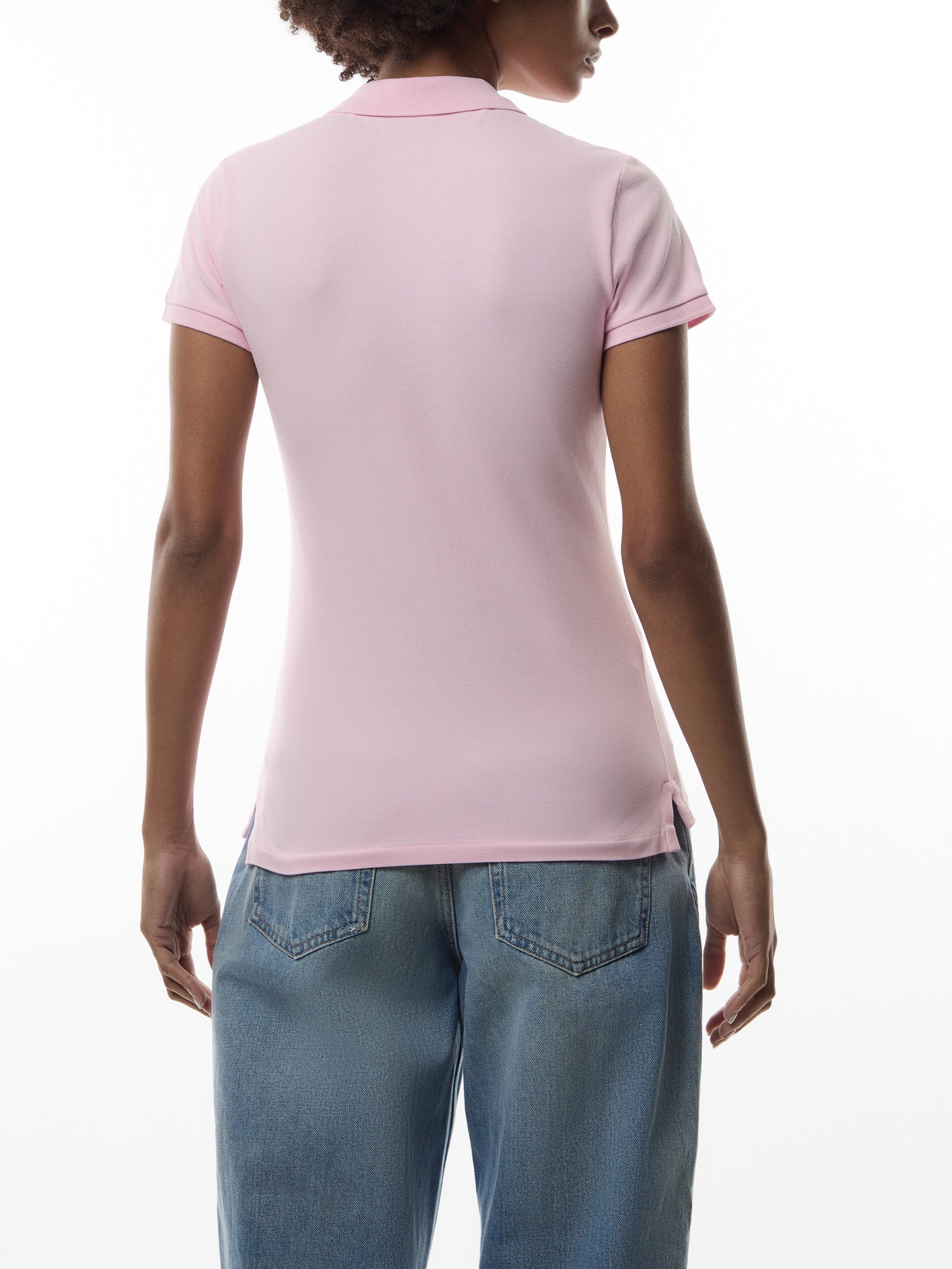 Julie Mesh Polo Sunkissed Pink Shirt