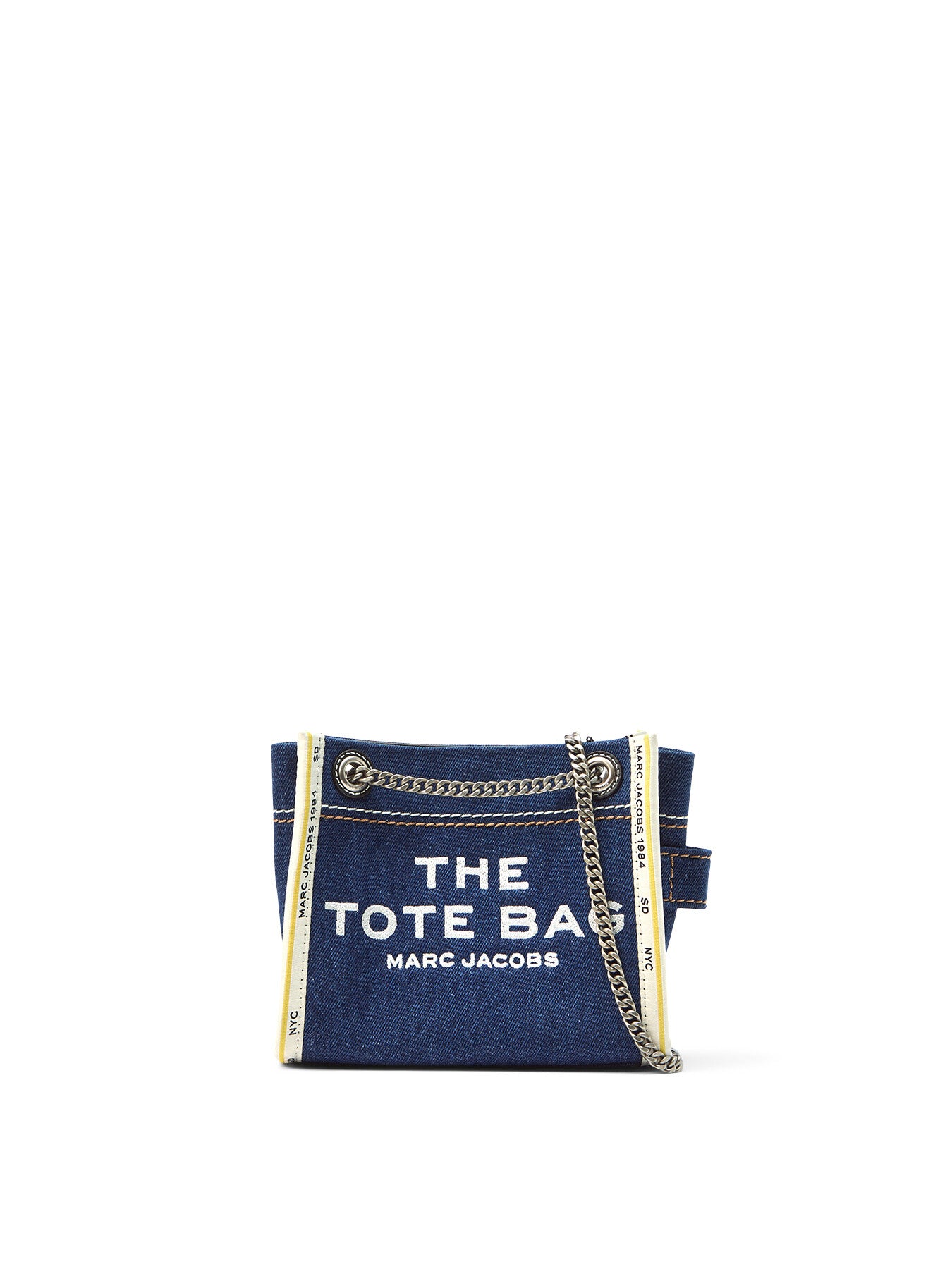 The Denim Chain Crossbody Tote Bag