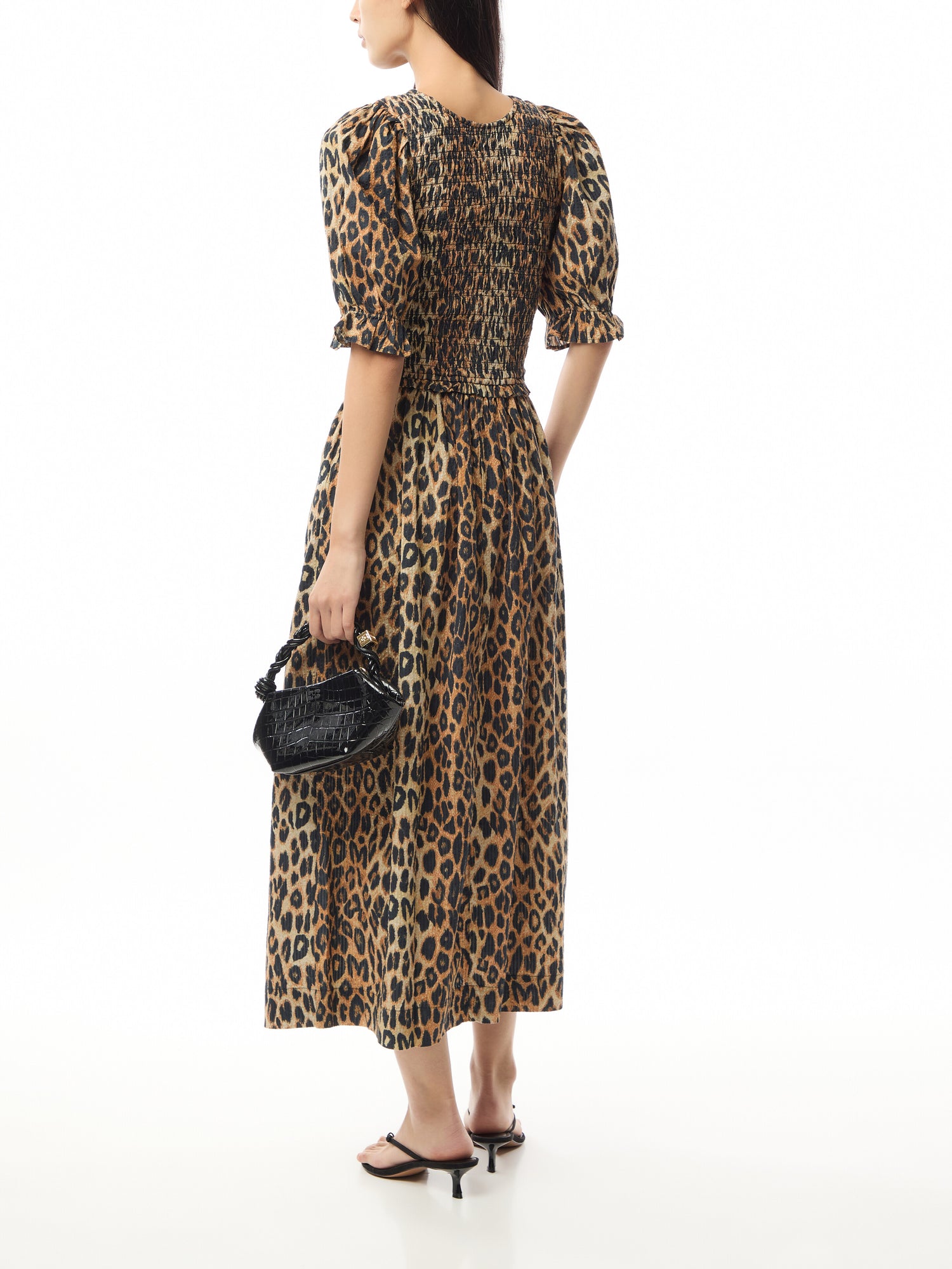 Reversible Bluebell Leopard Midi Dress