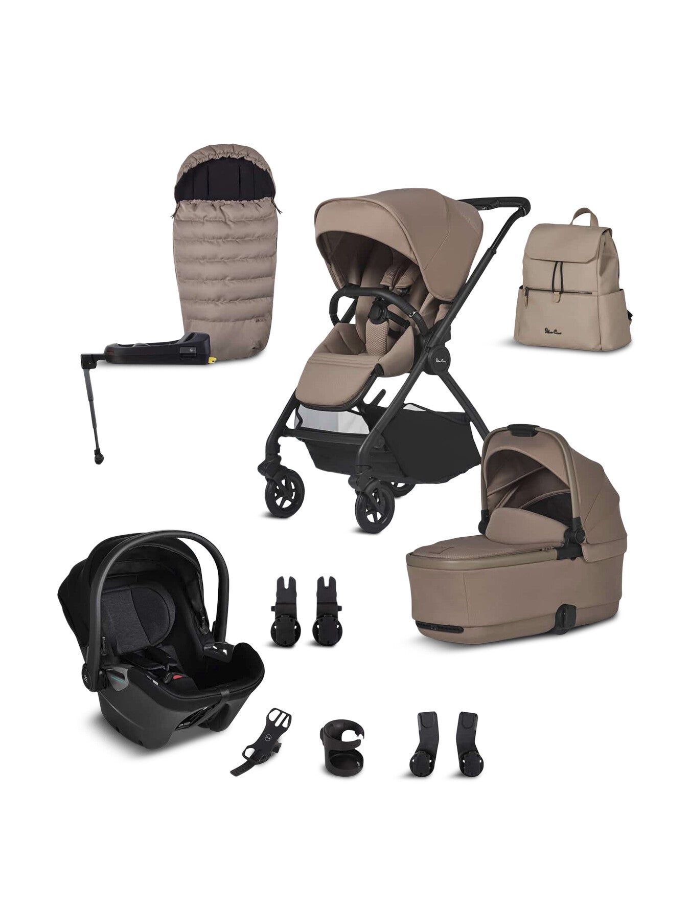 Dune 2 With First Bed Folding Carrycot Accessory Box Dream & Dream Base