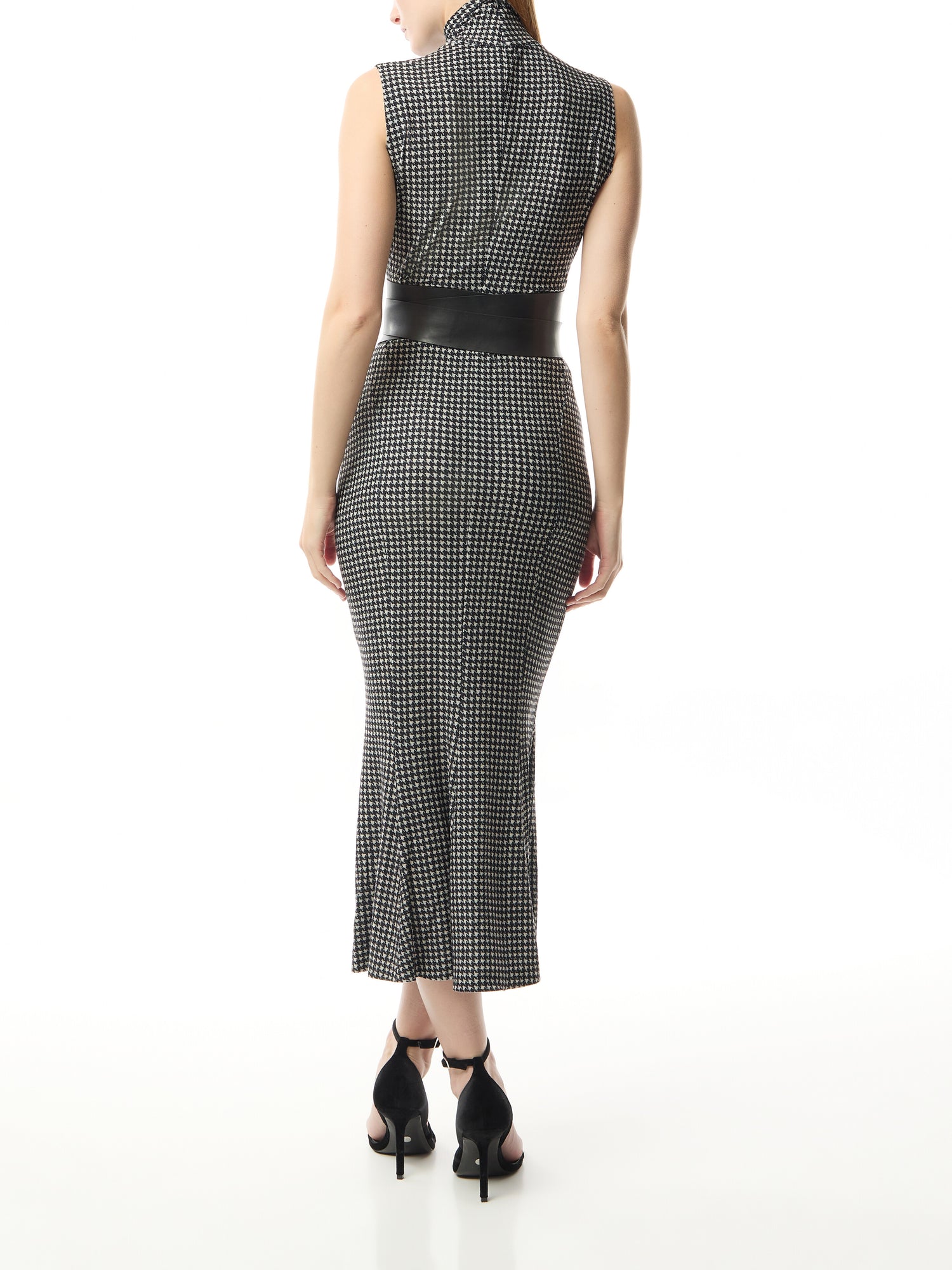 Sleeveless Turtle Fishtail Midi Dress