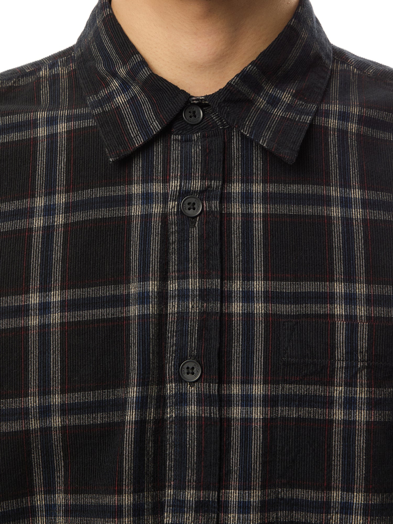 Shelly Checked Babycord Shirt