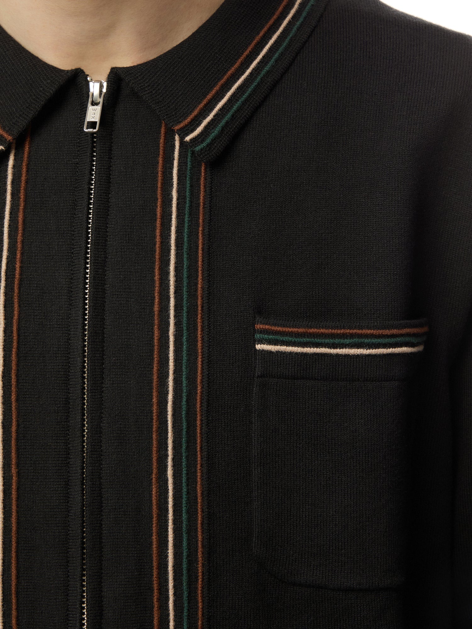 Amble Milano Stripe Stitch Polo Shirt