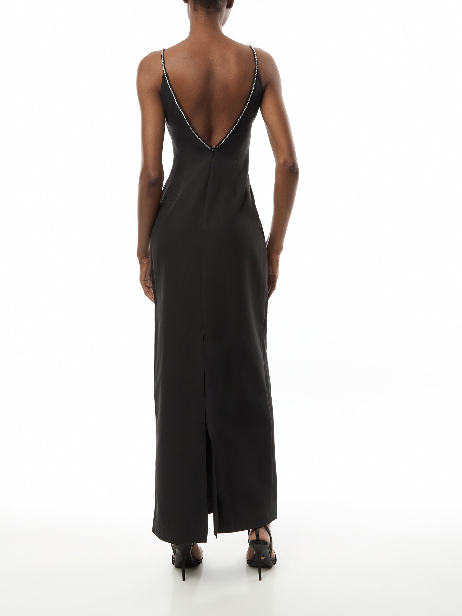 Val Plunge Embellished Maxi Dress