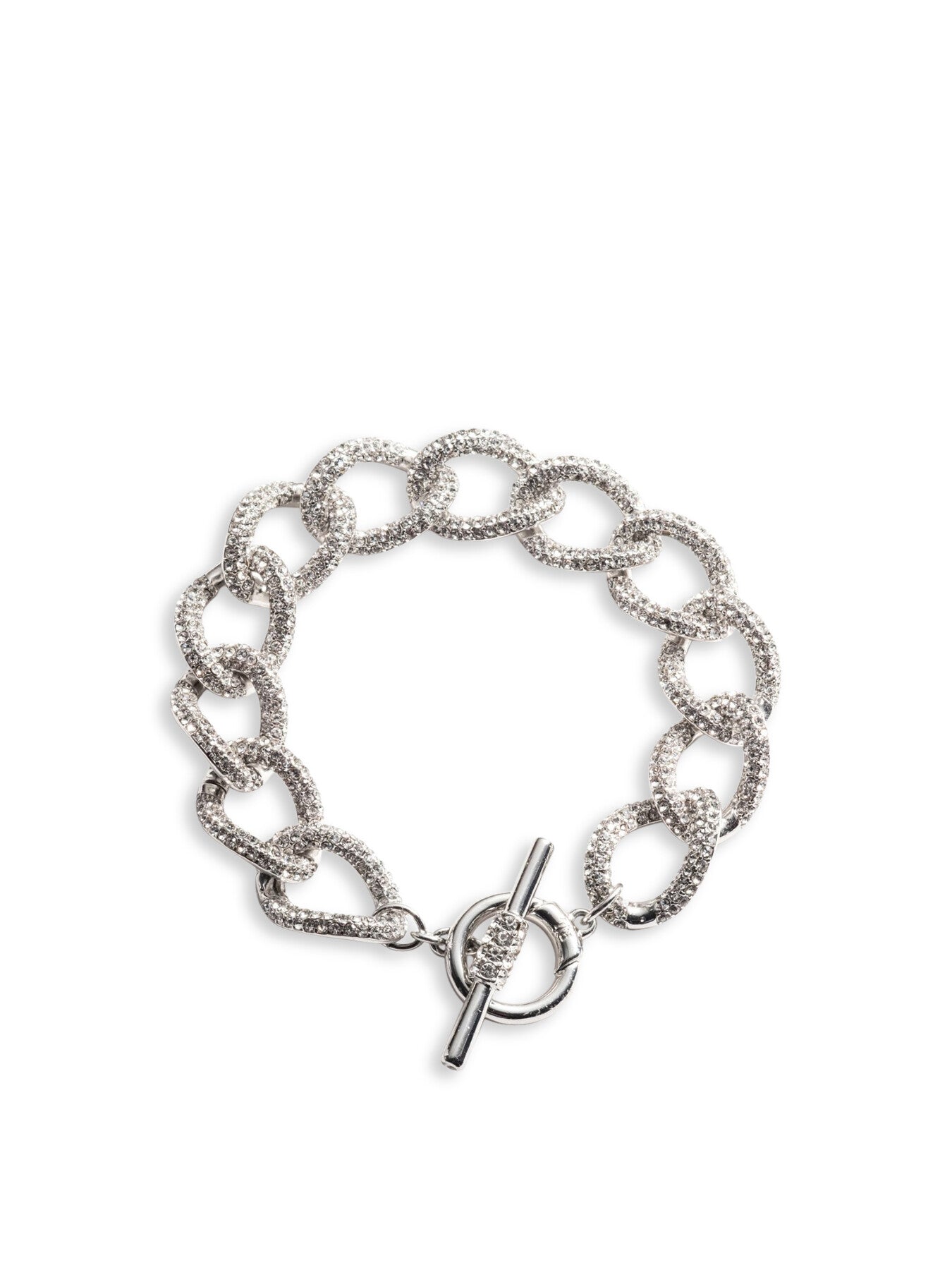 Pave Curb Link Bracelet