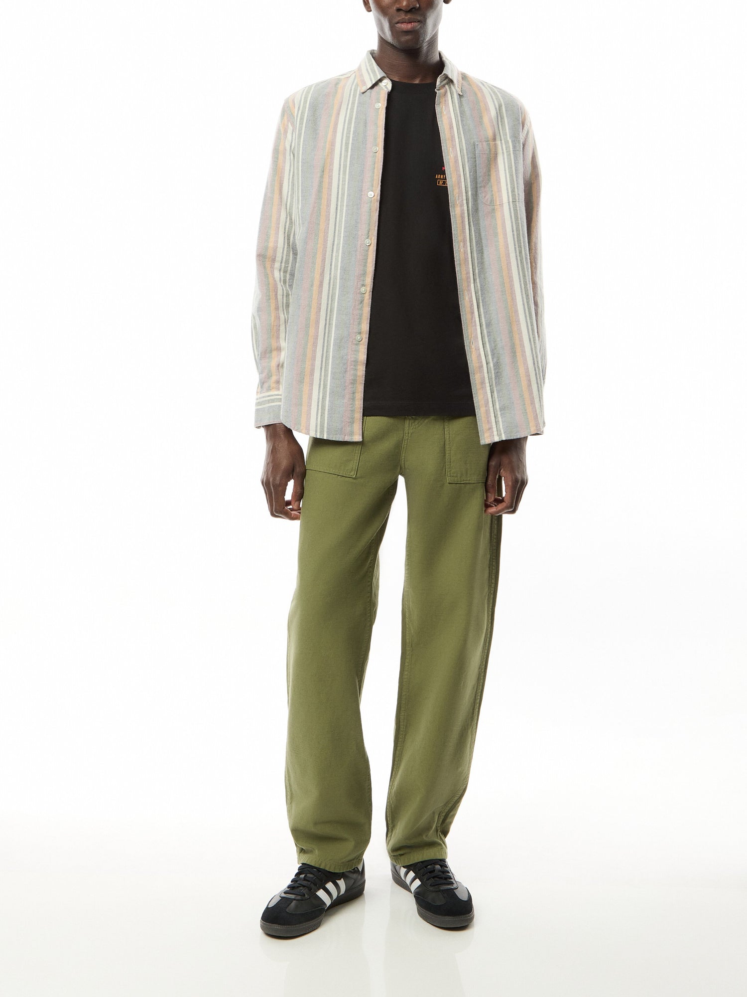 Brushed Oxford Multi Stripe Shirt