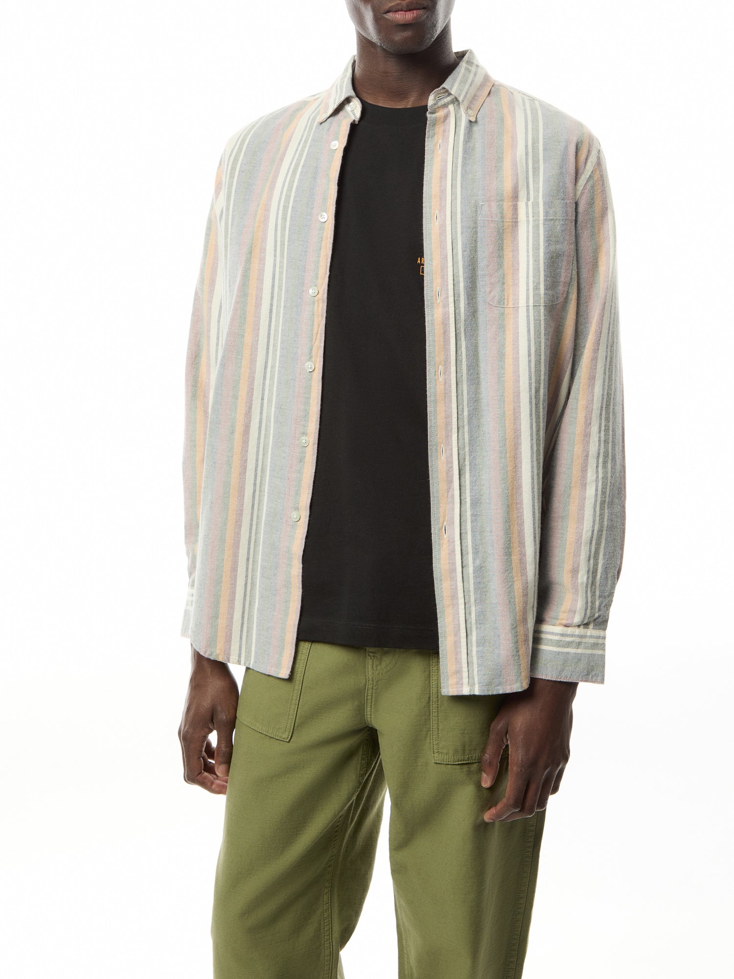 Brushed Oxford Multi Stripe Shirt