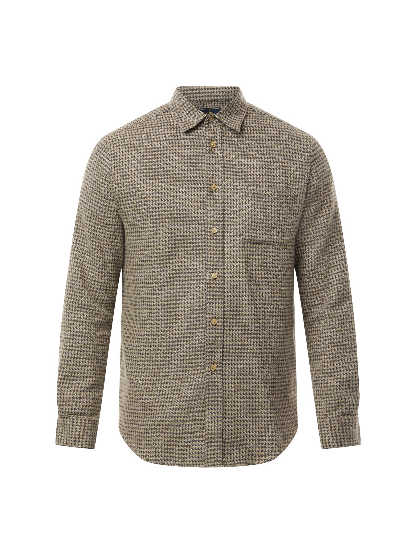 Abstract Pied Poule Houndstooth Shirt