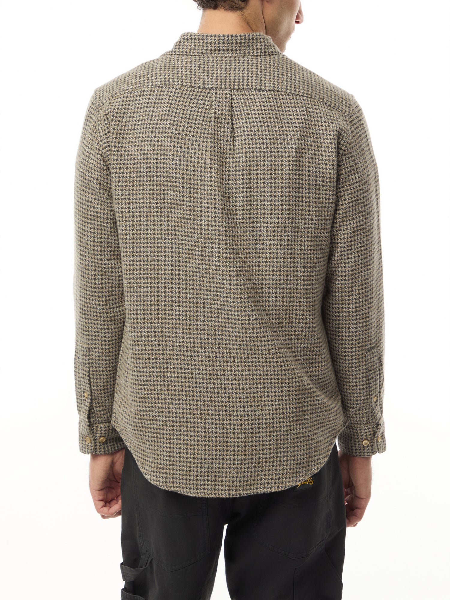 Abstract Pied Poule Houndstooth Shirt